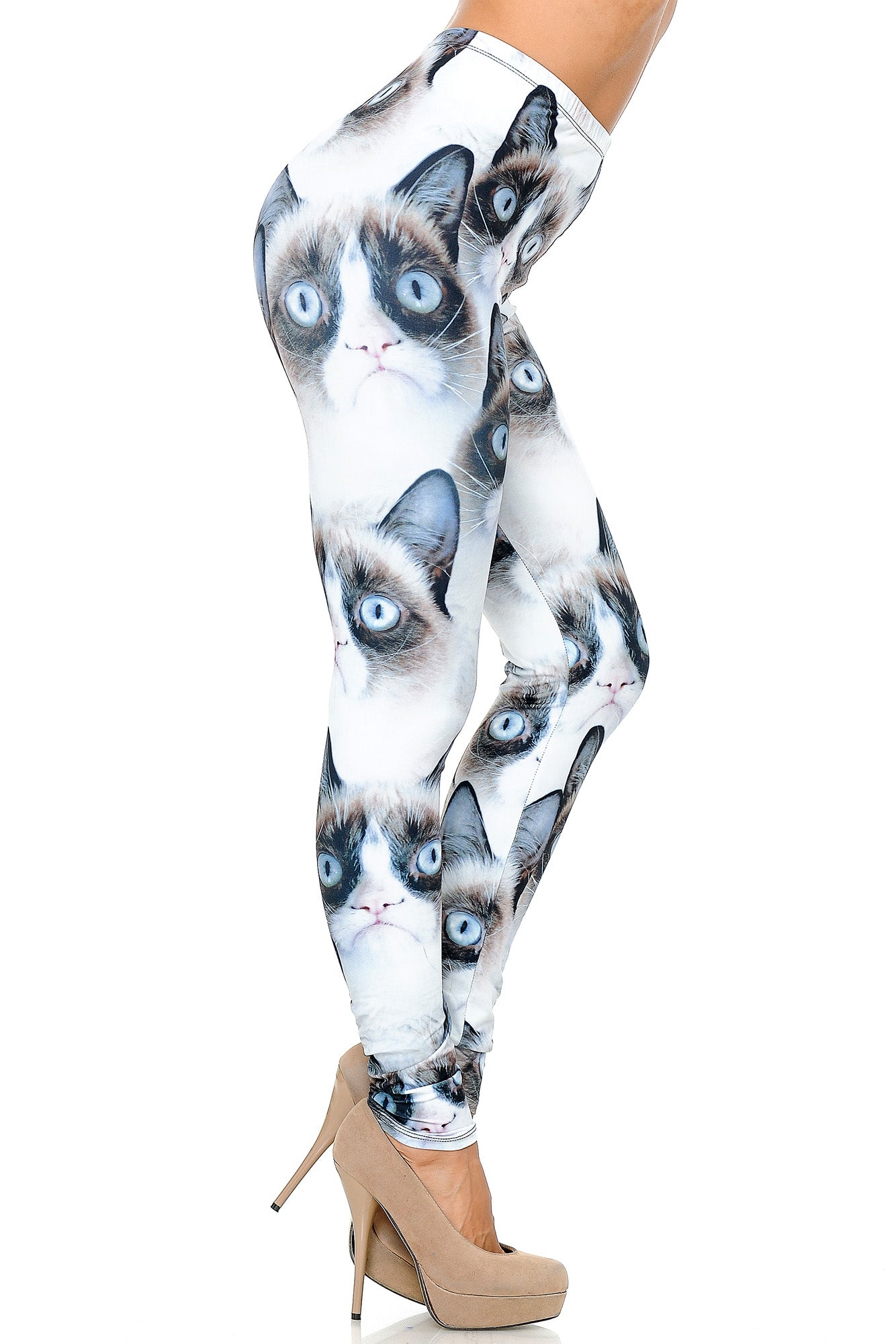 Wholesale Creamy Soft Grumpy Cat Leggings - USA Fashion