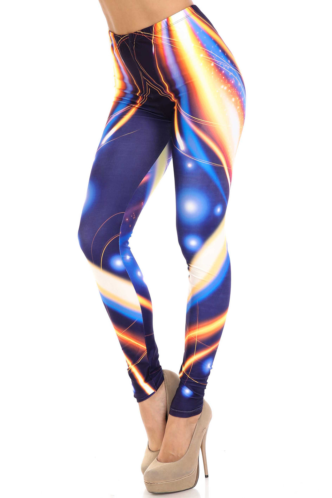 Wholesale Creamy Soft Psychedelic Contour Leggings - By USA Fashion
