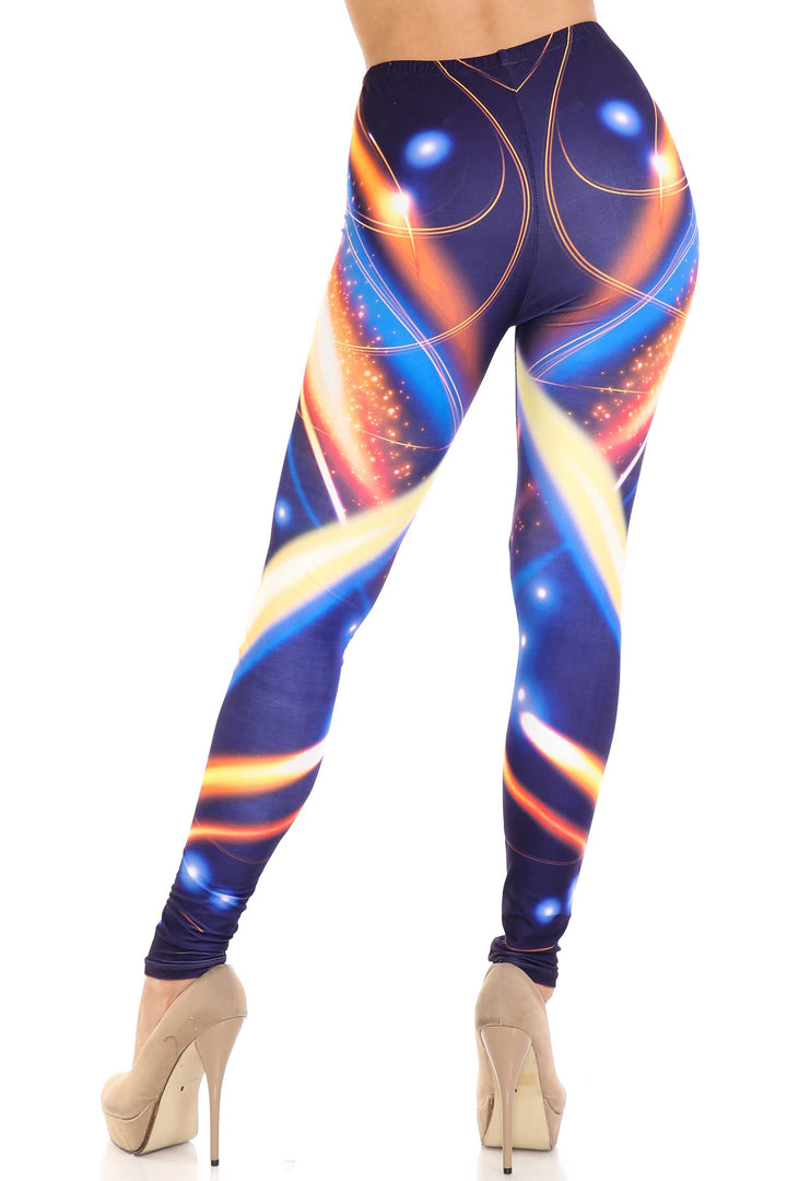 Wholesale Creamy Soft Psychedelic Contour Leggings - By USA Fashion