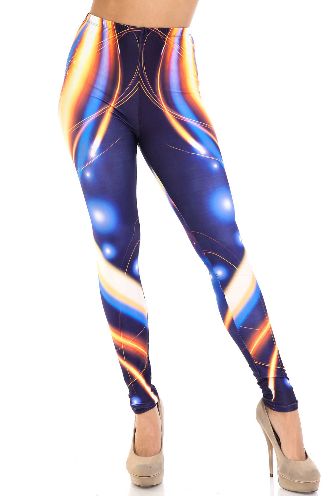 Wholesale Creamy Soft Psychedelic Contour Leggings - By USA Fashion
