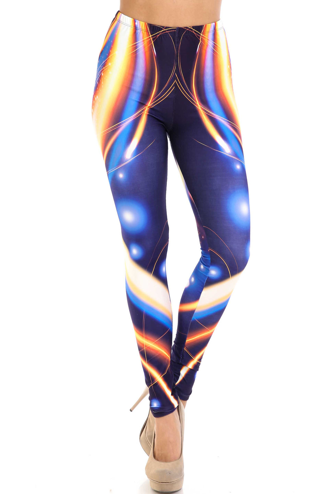 Wholesale Creamy Soft Psychedelic Contour Leggings - By USA Fashion