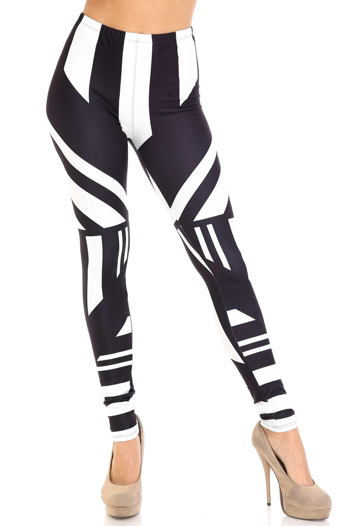 Wholesale Creamy Soft Body Flatter Lines Leggings - USA Fashion