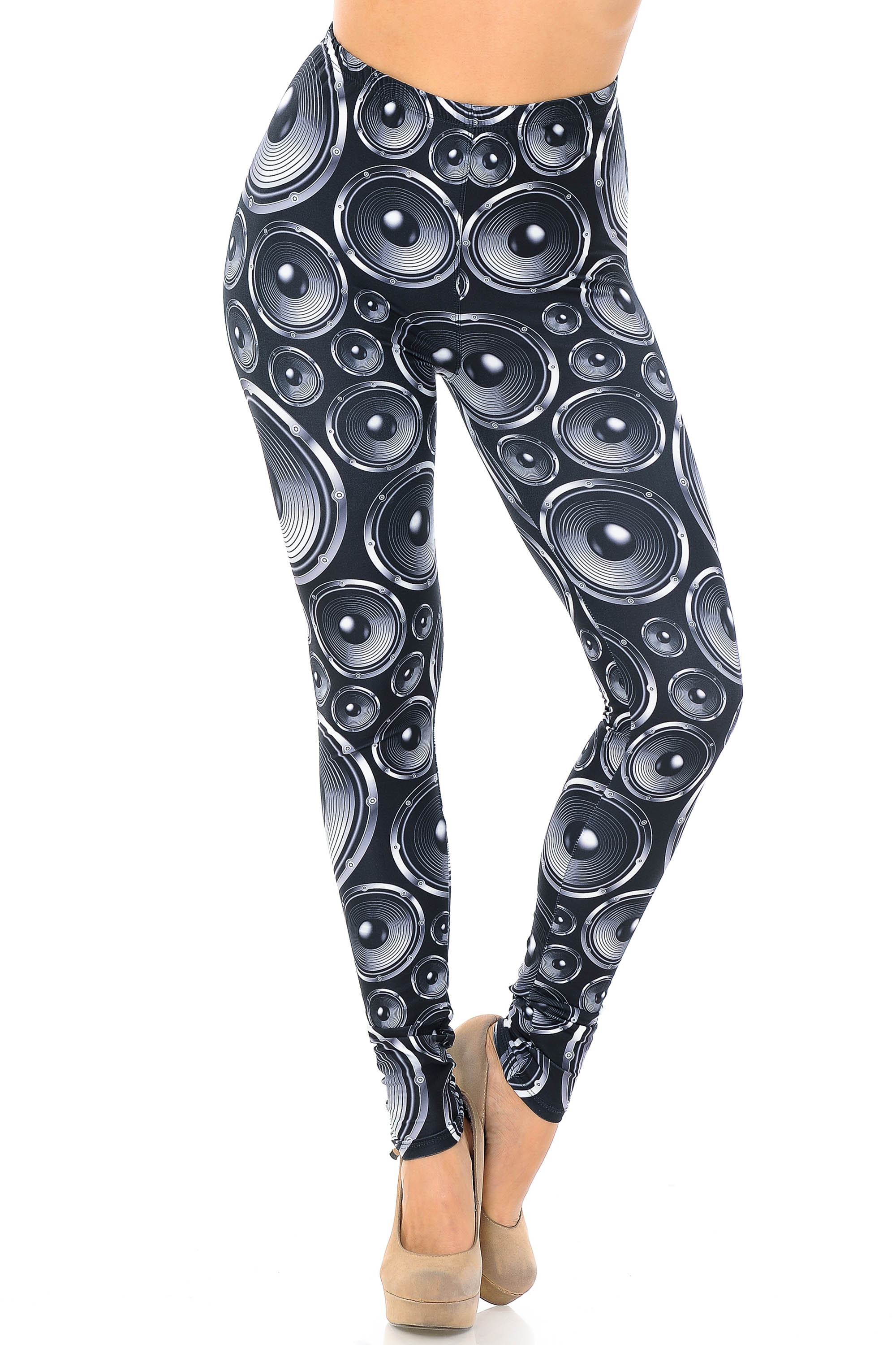 Wholesale Creamy Soft Speaker Leggings - USA Fashion