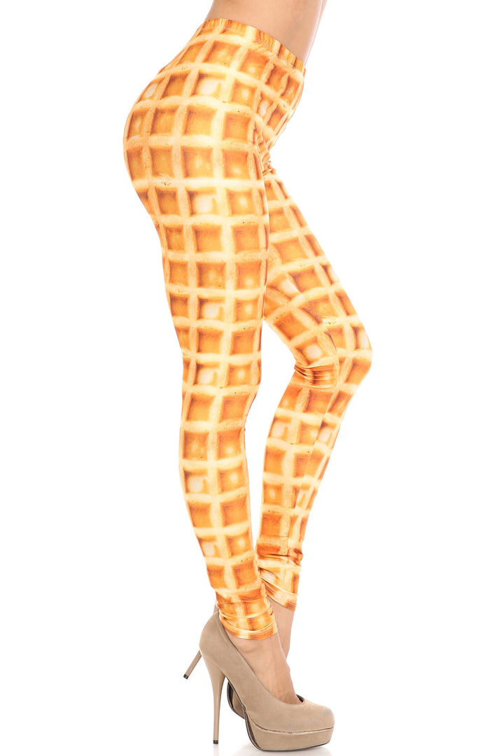 Wholesale Creamy Soft Waffle Leggings - By USA Fashion