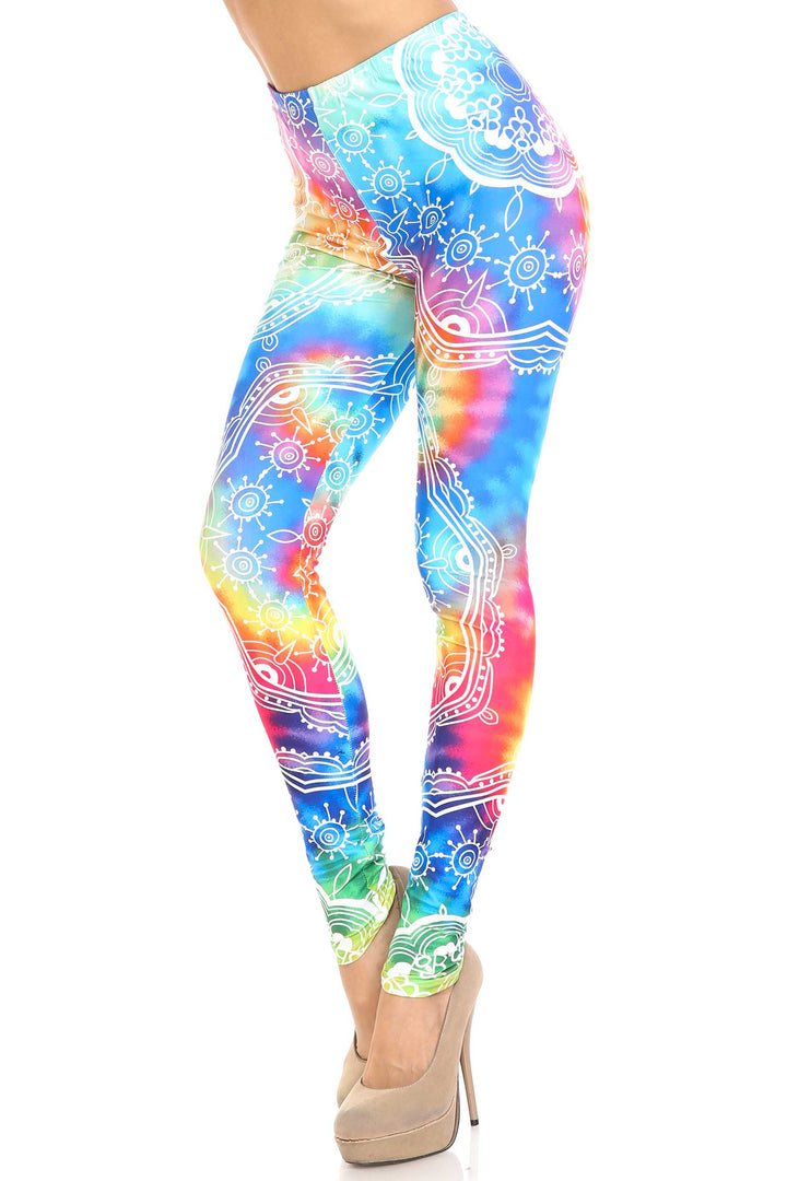 Wholesale Creamy Soft California Tie Dye Leggings - By USA Fashion