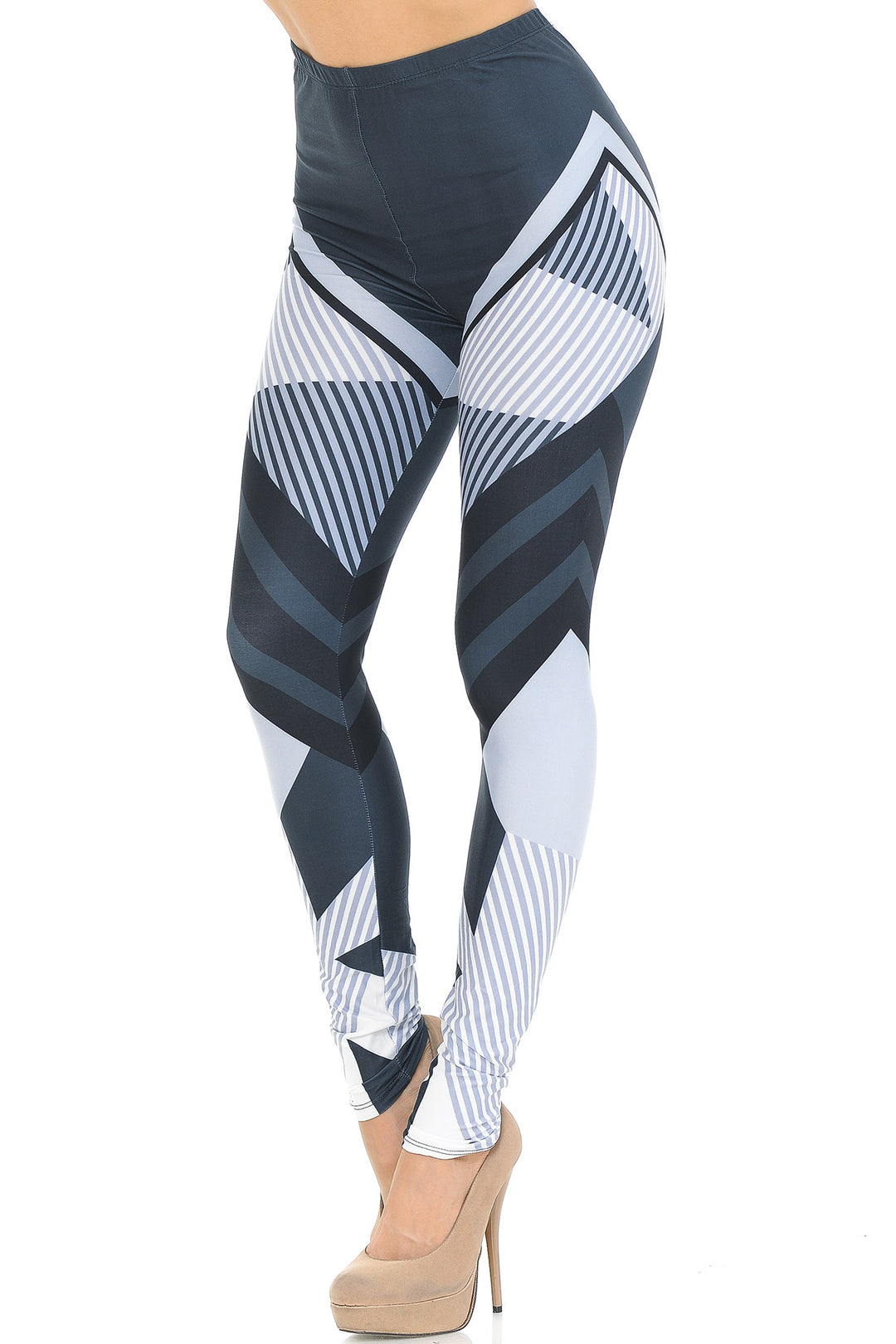 Wholesale Creamy Soft Contour Angles Extra Small Leggings - USA Fashion