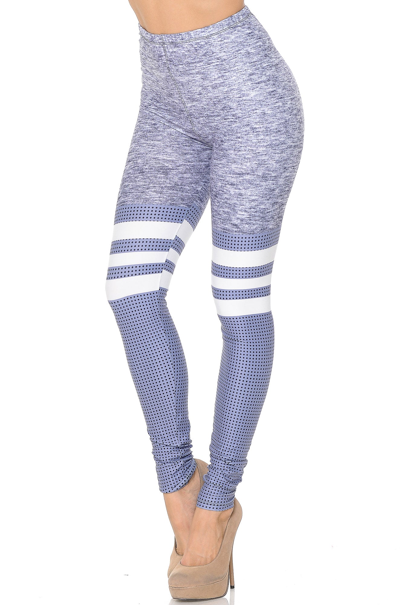 Wholesale Creamy Soft Split Sport Light Heathered Extra Small Leggings - USA fashion