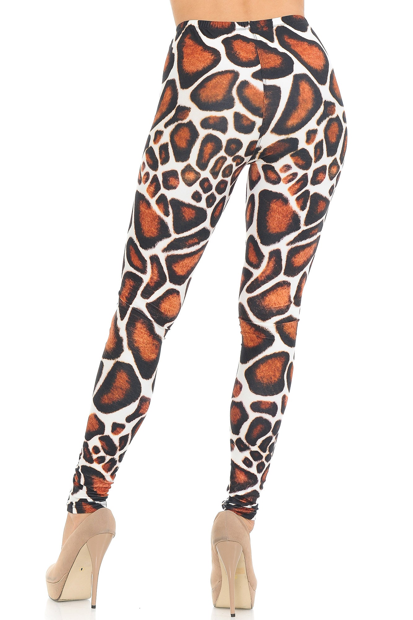Wholesale Creamy Soft Giraffe Print Extra Small Leggings - USA Fashion
