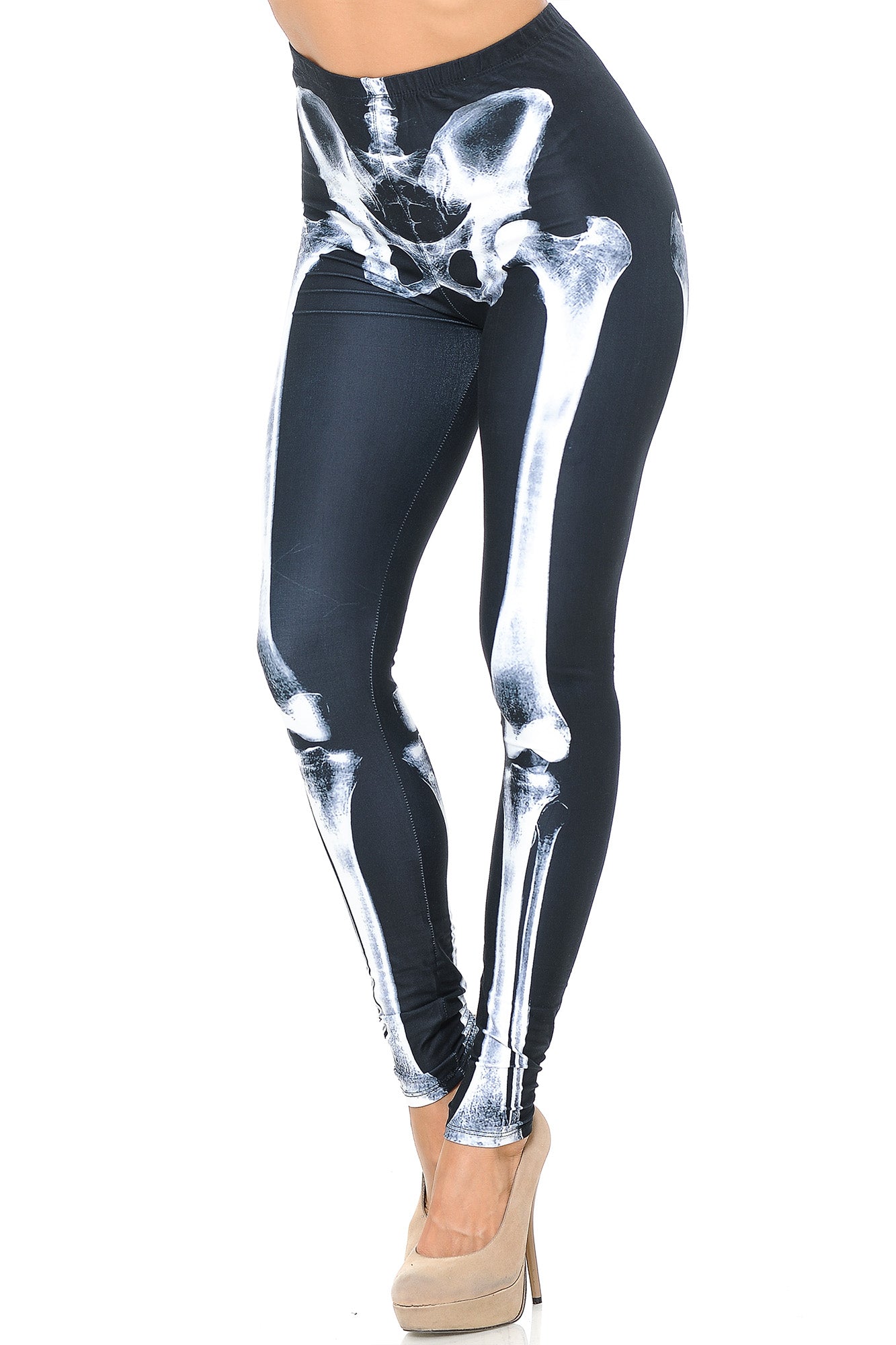Wholesale Creamy Soft X-Ray Skeleton Bones Leggings - USA Fashion