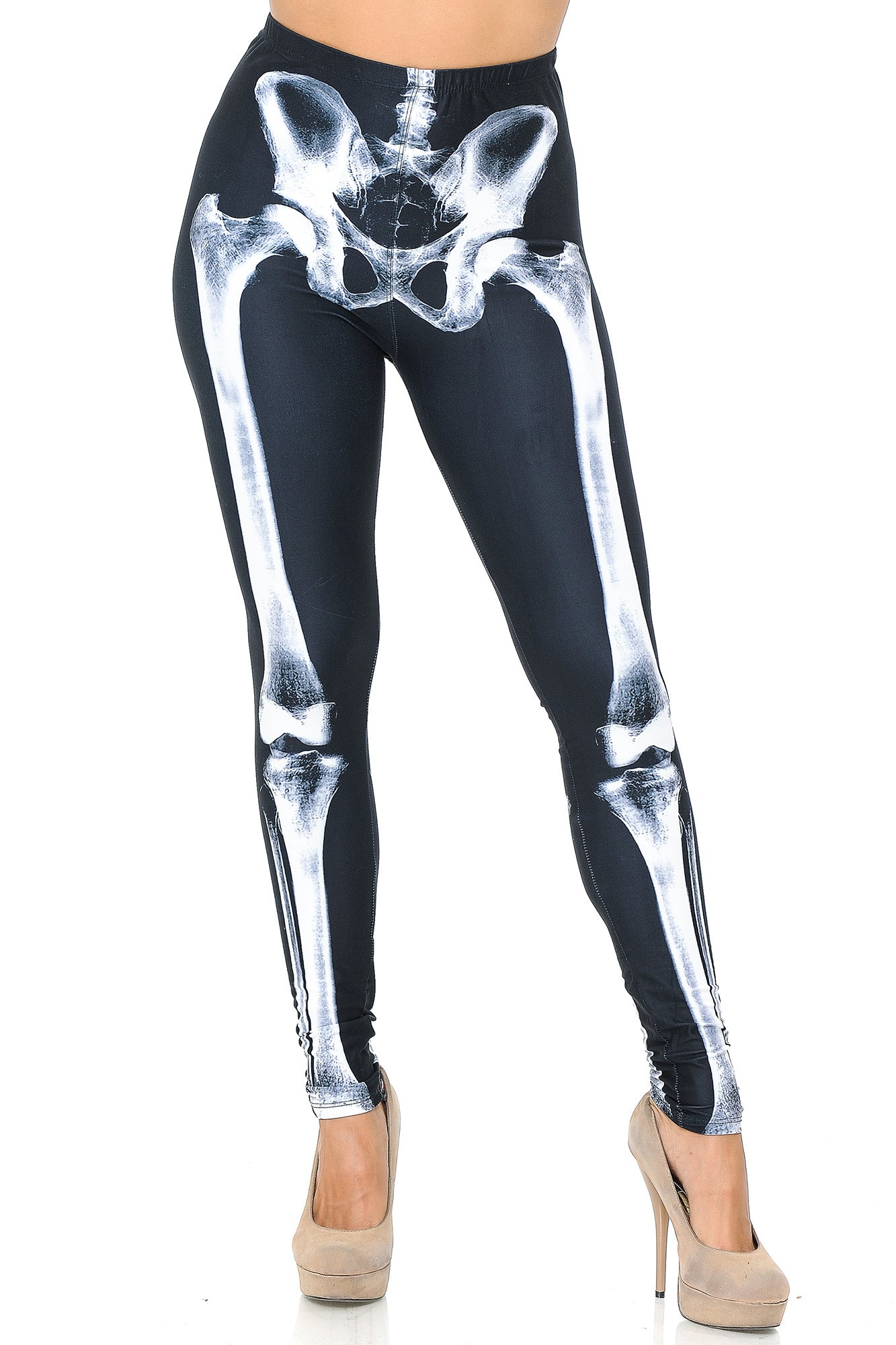 Wholesale Creamy Soft X-Ray Skeleton Bones Leggings - USA Fashion