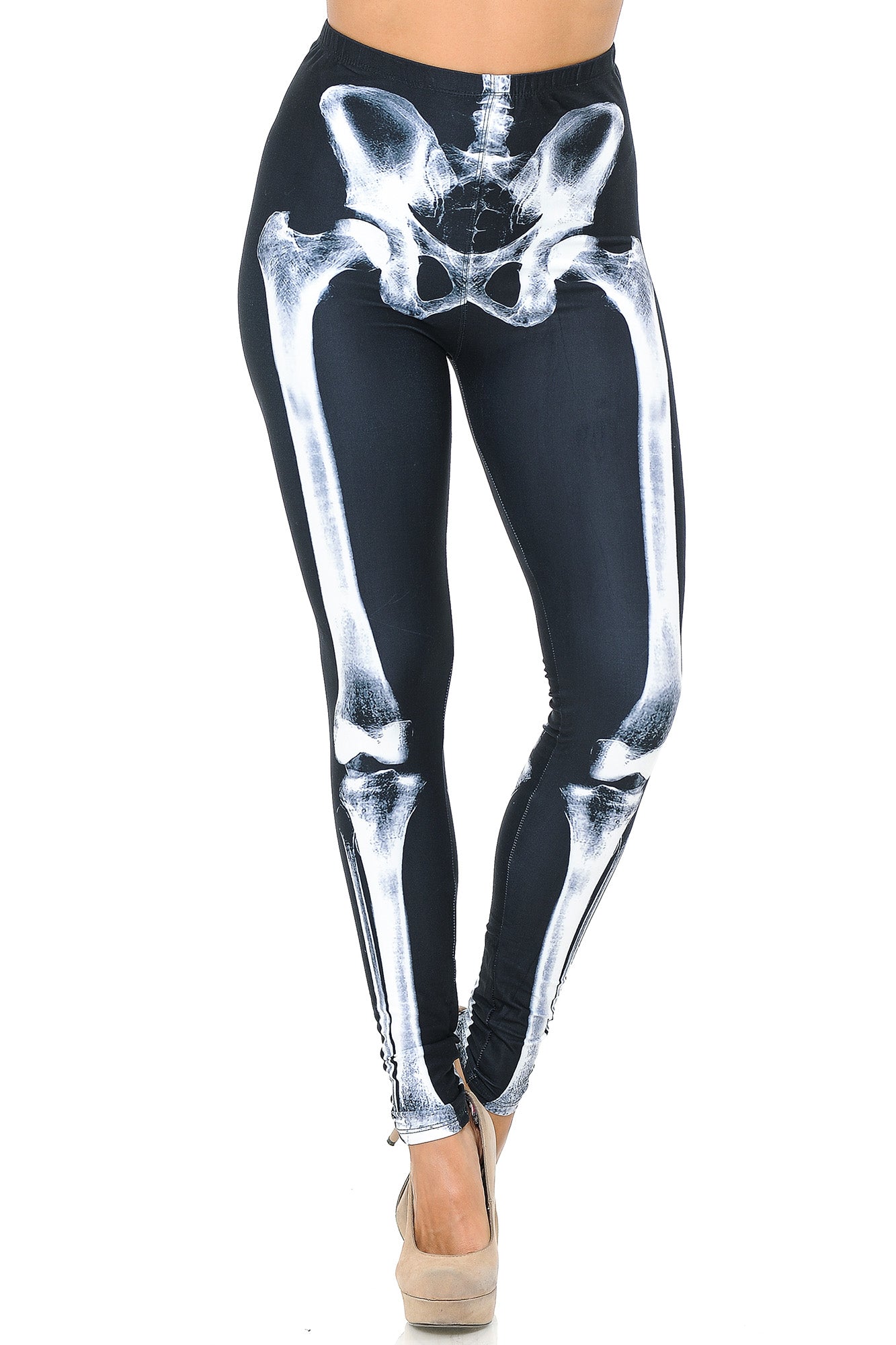 Wholesale Creamy Soft X-Ray Skeleton Bones Leggings - USA Fashion