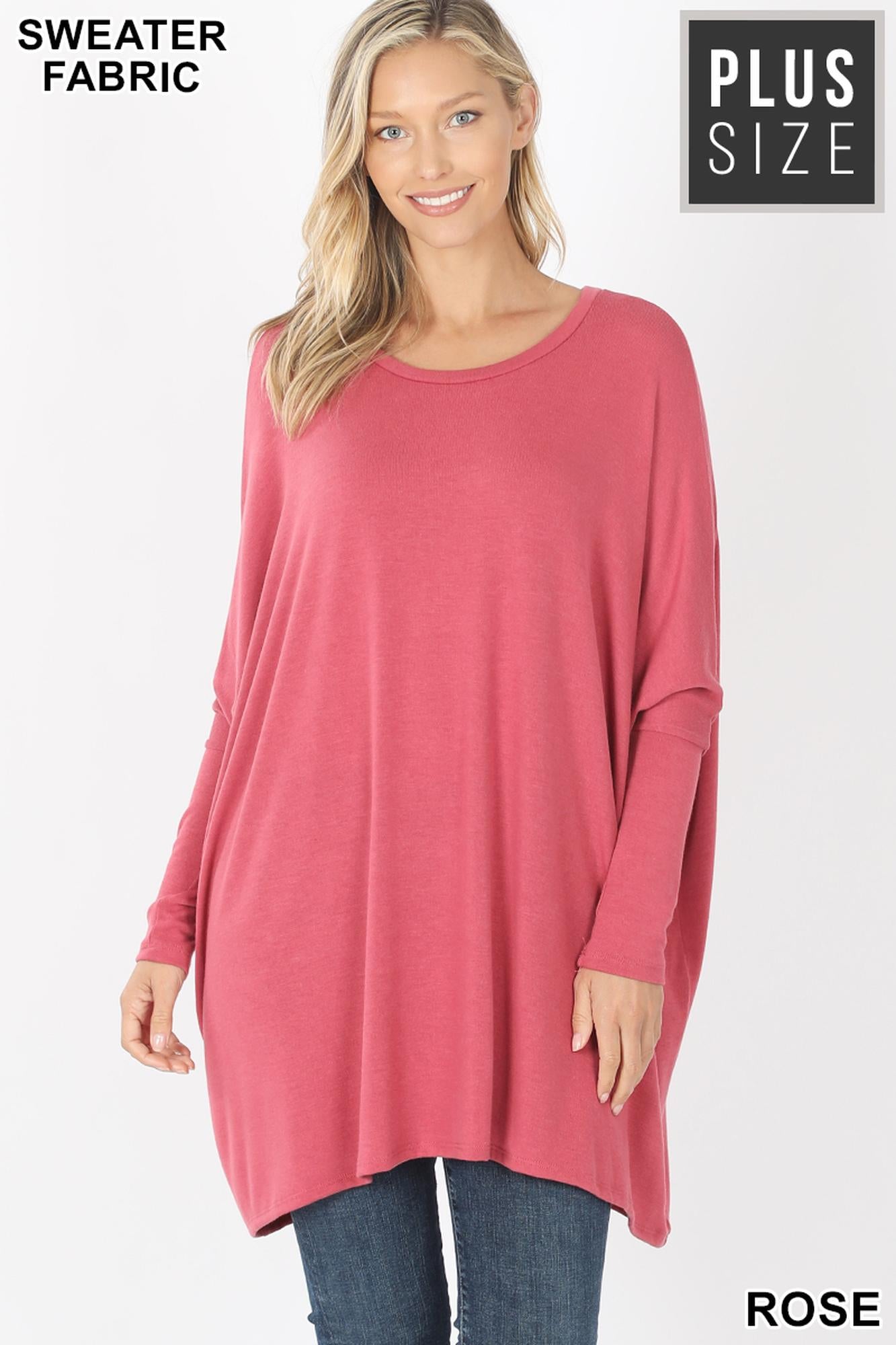 Wholesale Oversized Round Neck Poncho Plus Size Sweater