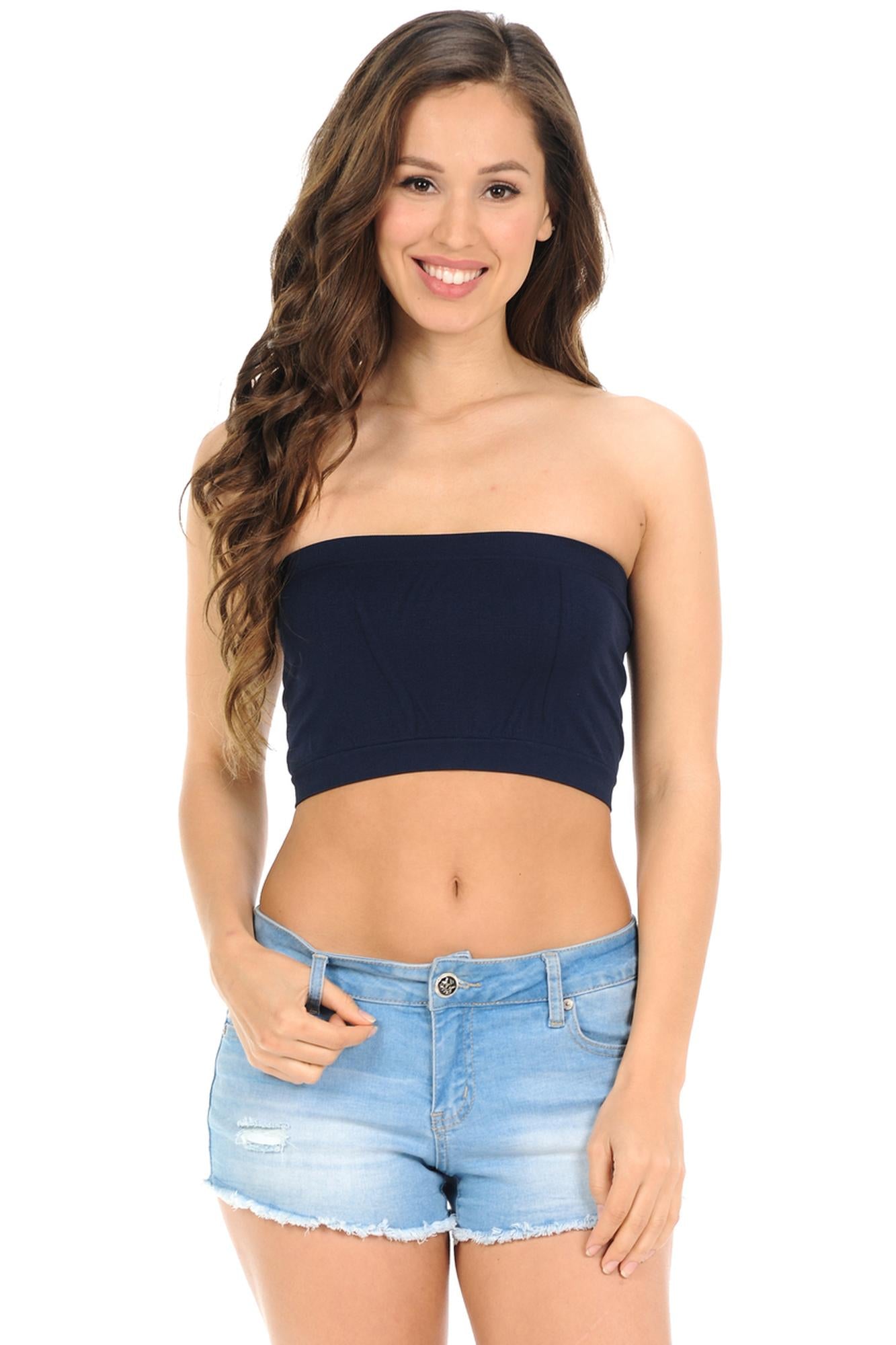 Wholesale Bandeau Nylon Spandex Top