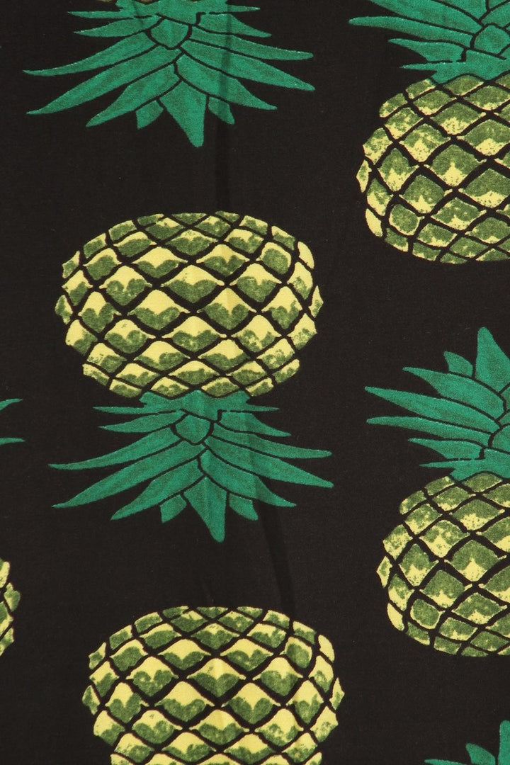 Wholesale Buttery Smooth Green Pineapple Maxi Skirt