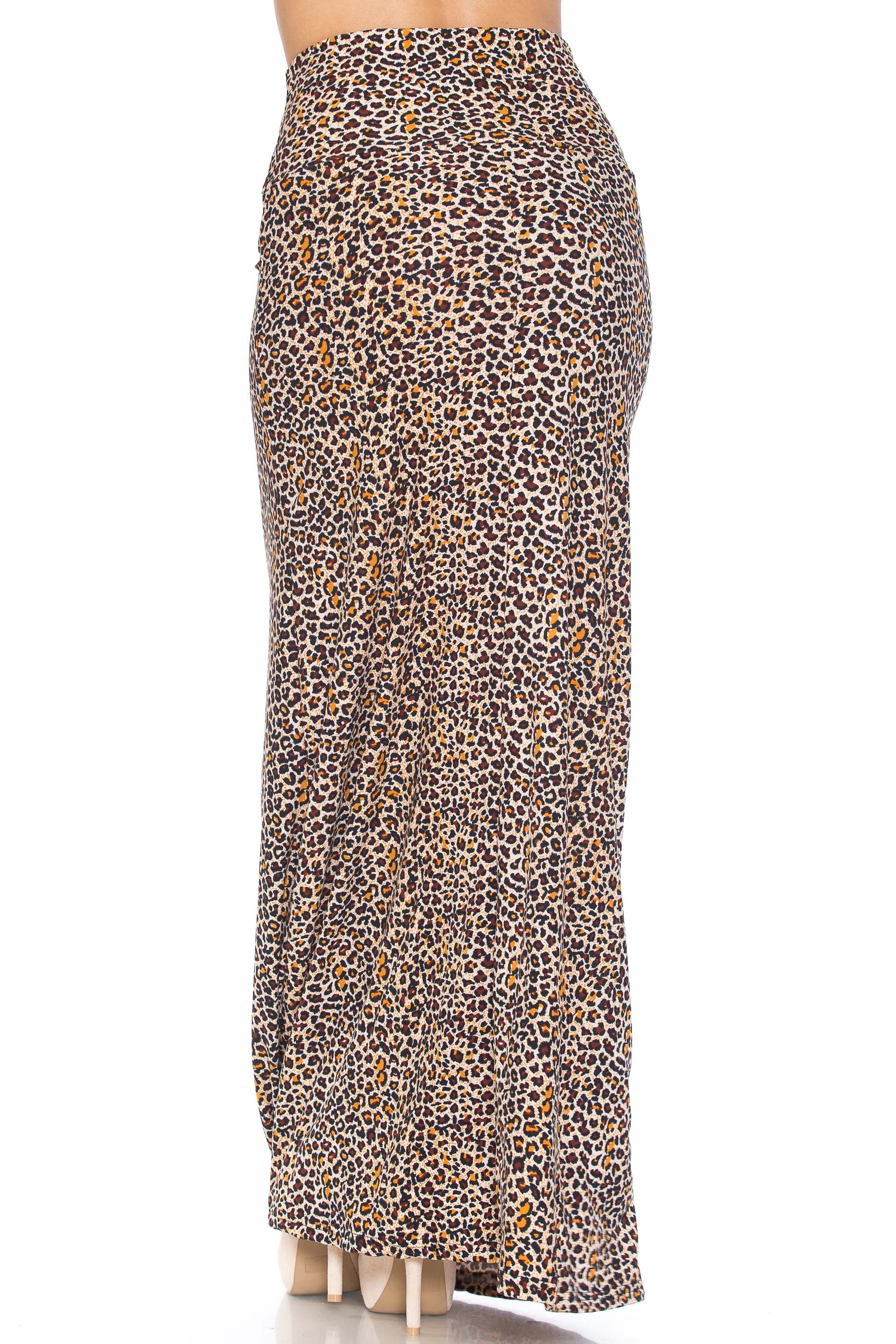 Wholesale Buttery Smooth Savage Leopard Plus Size Maxi Skirt