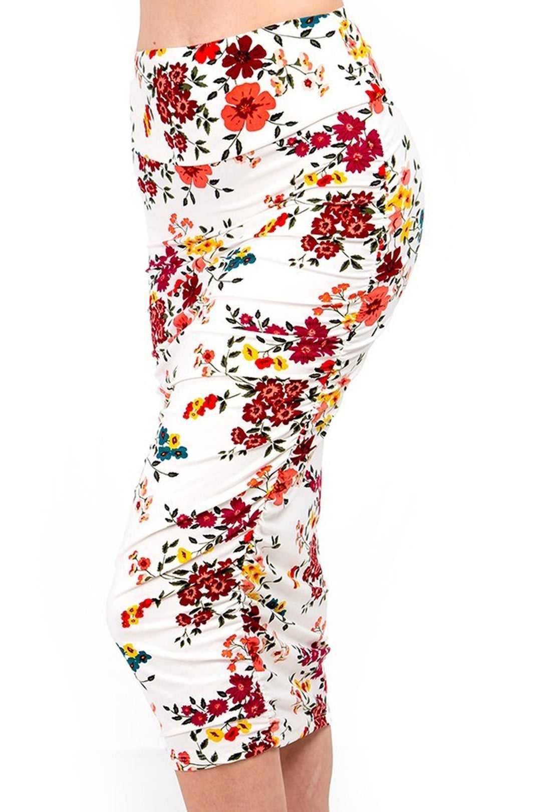 Wholesale Buttery Smooth Fresh Spring Floral Skirt
