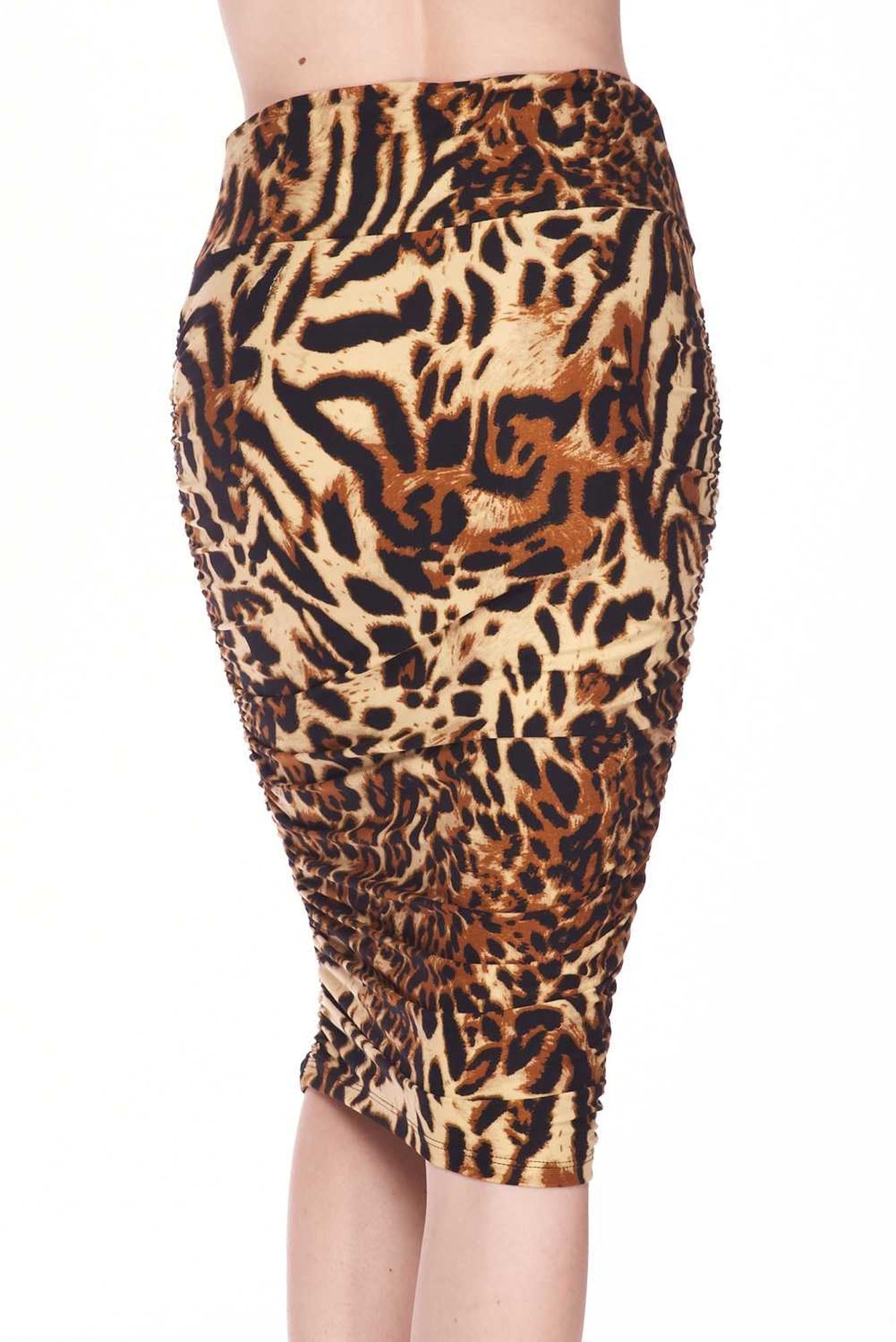 Wholesale Buttery Smooth Predator Leopard Pencil Skirt