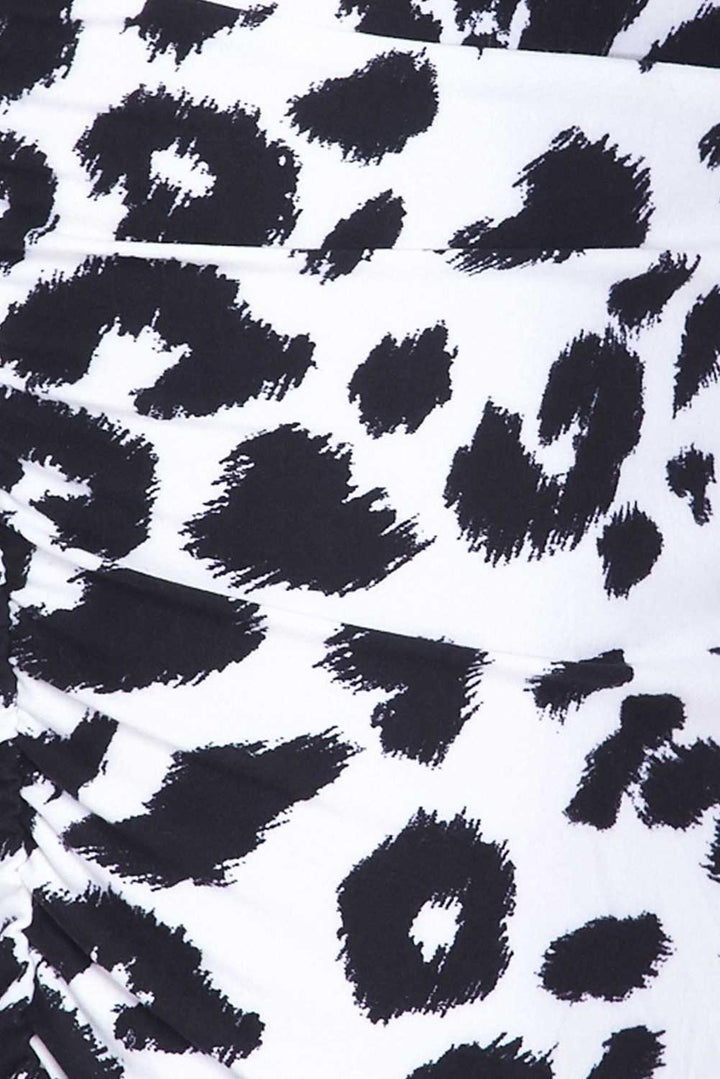 Wholesale Buttery Smooth Ivory Spotted Leopard Pencil Skirt