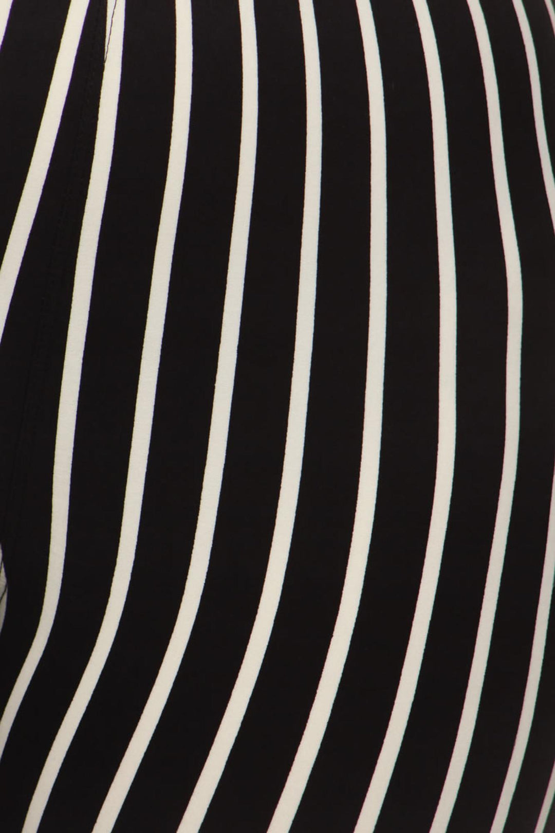 Wholesale Buttery Smooth Vertical Black Pinstripe Plus Size Leggings