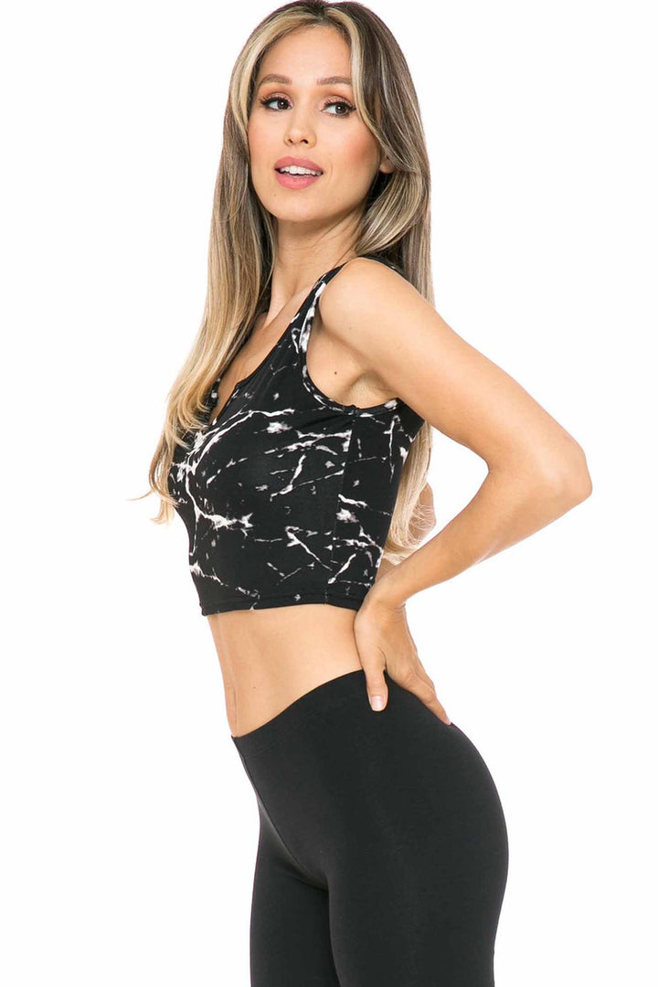 Wholesale Marble Sport Crop Top