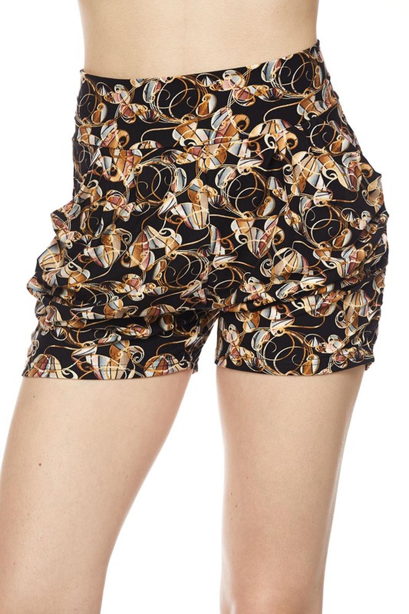 Wholesale Buttery Smooth Amber Petal Harem Shorts