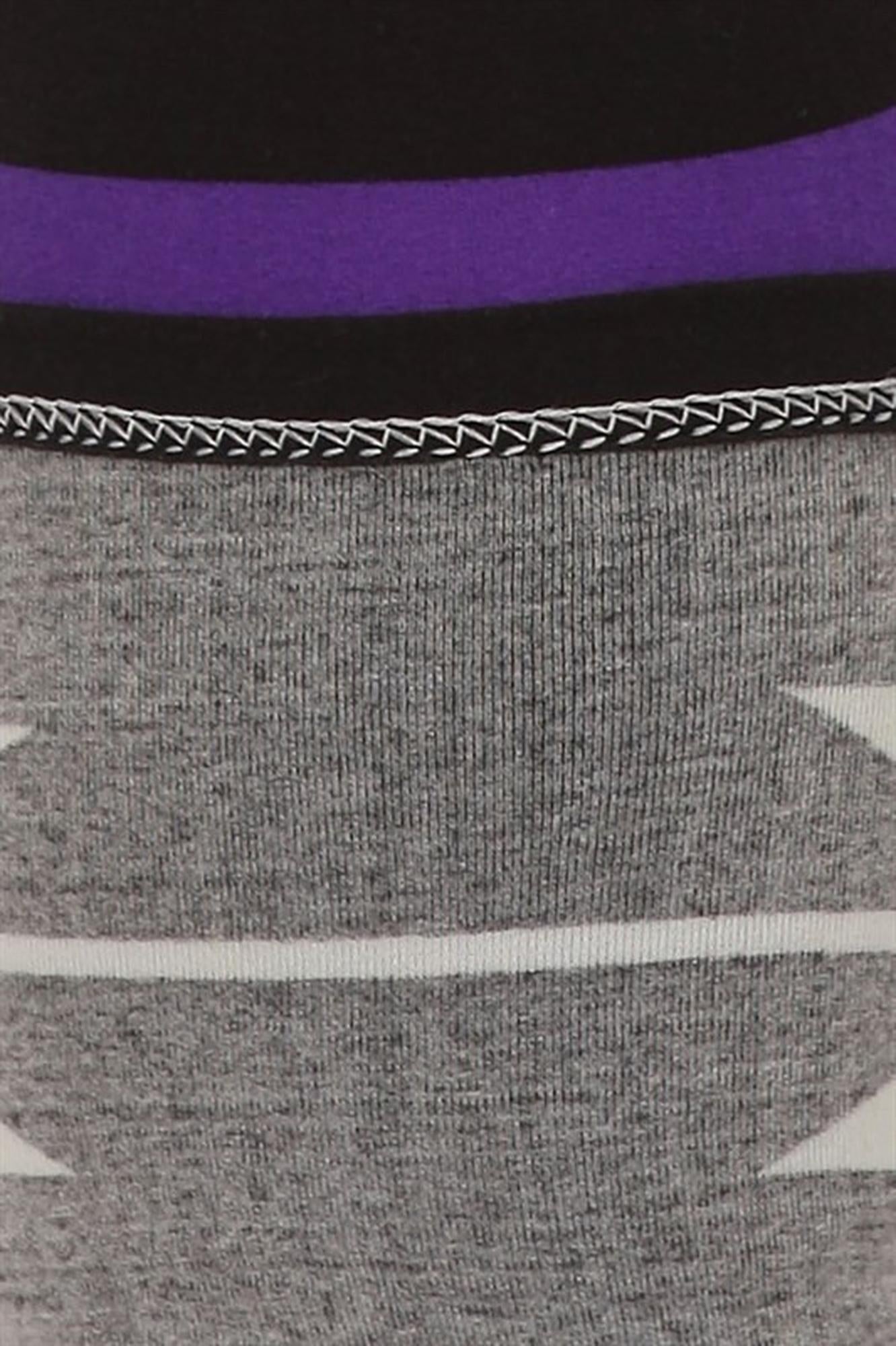 Wholesale Buttery Soft Purple Azteca Tribal Kids Leggings