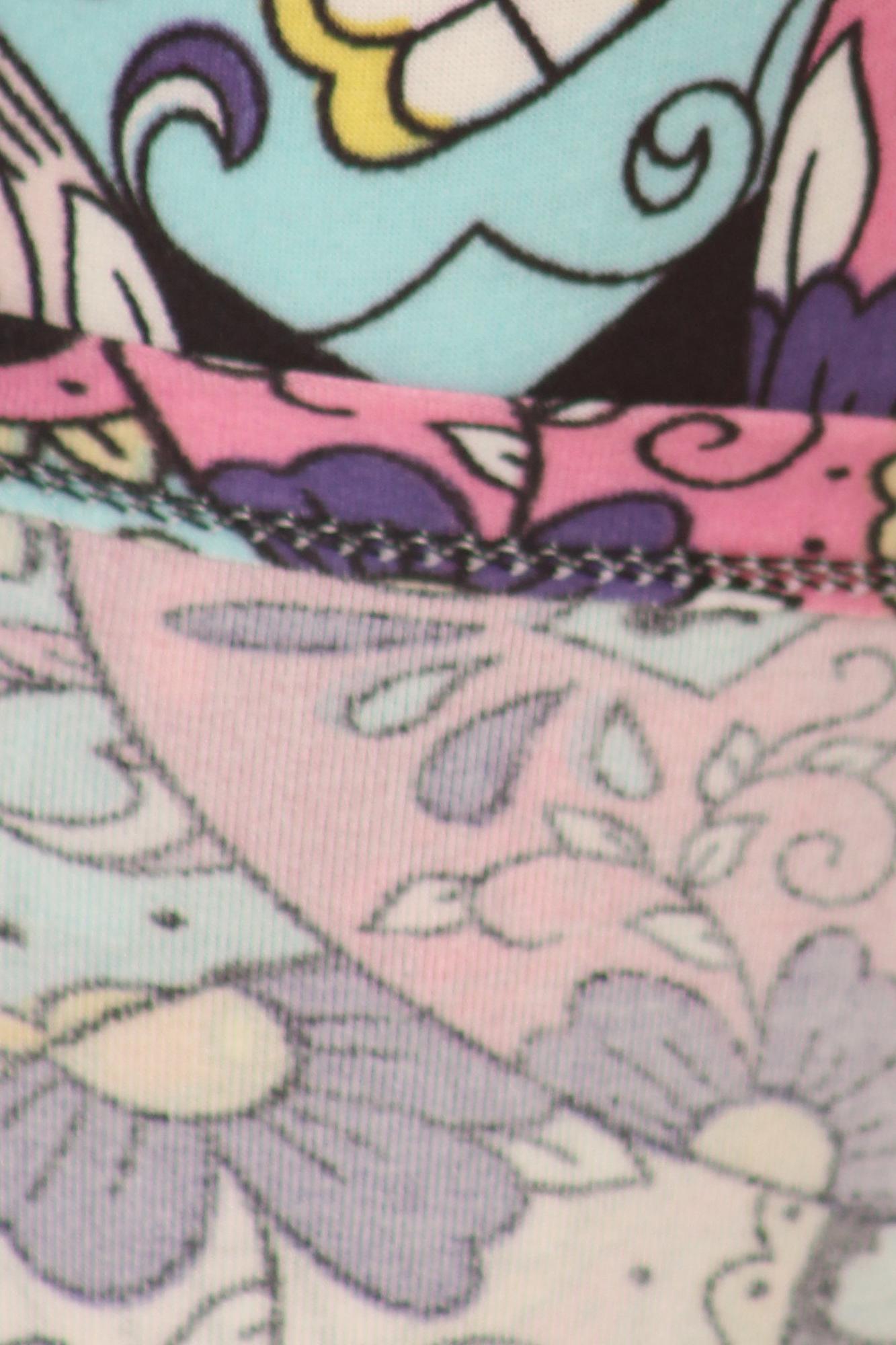 Wholesale Buttery Soft Pastel Sugar Skull Kids Leggings