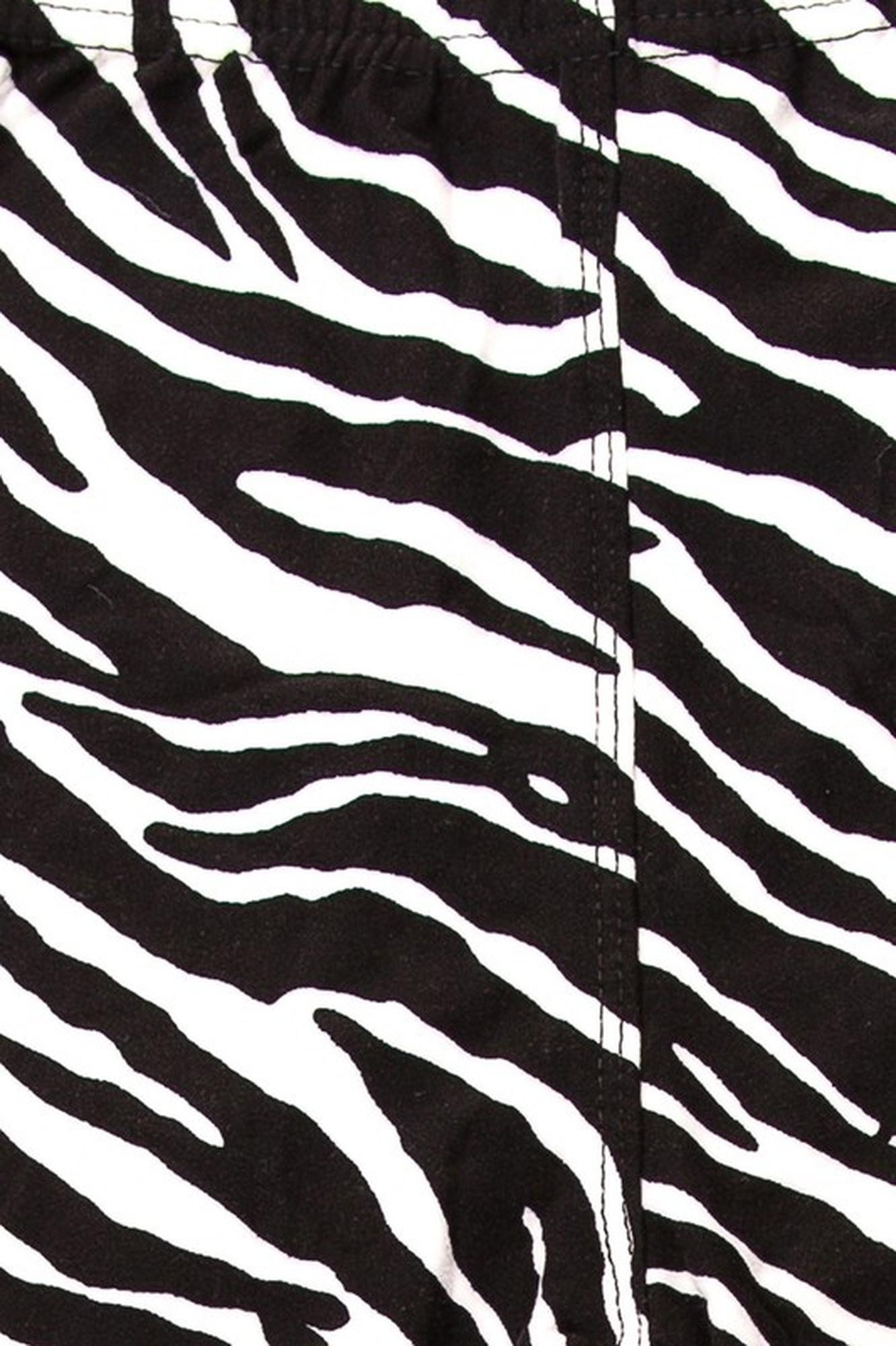 Wholesale Buttery Soft Zebra Print Kids Leggings