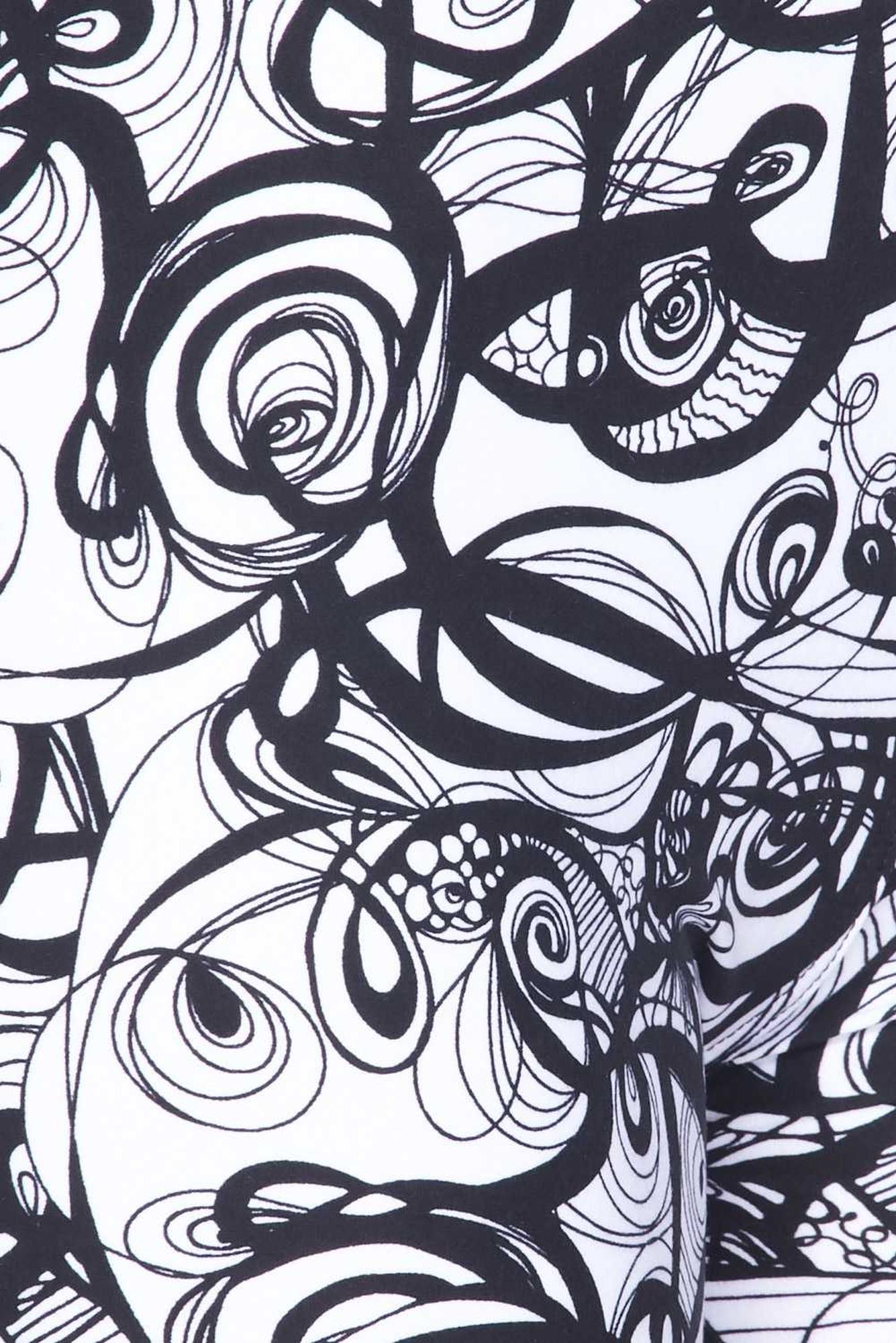 Wholesale Buttery Soft Elegant Abstract Swirly Kids Leggings