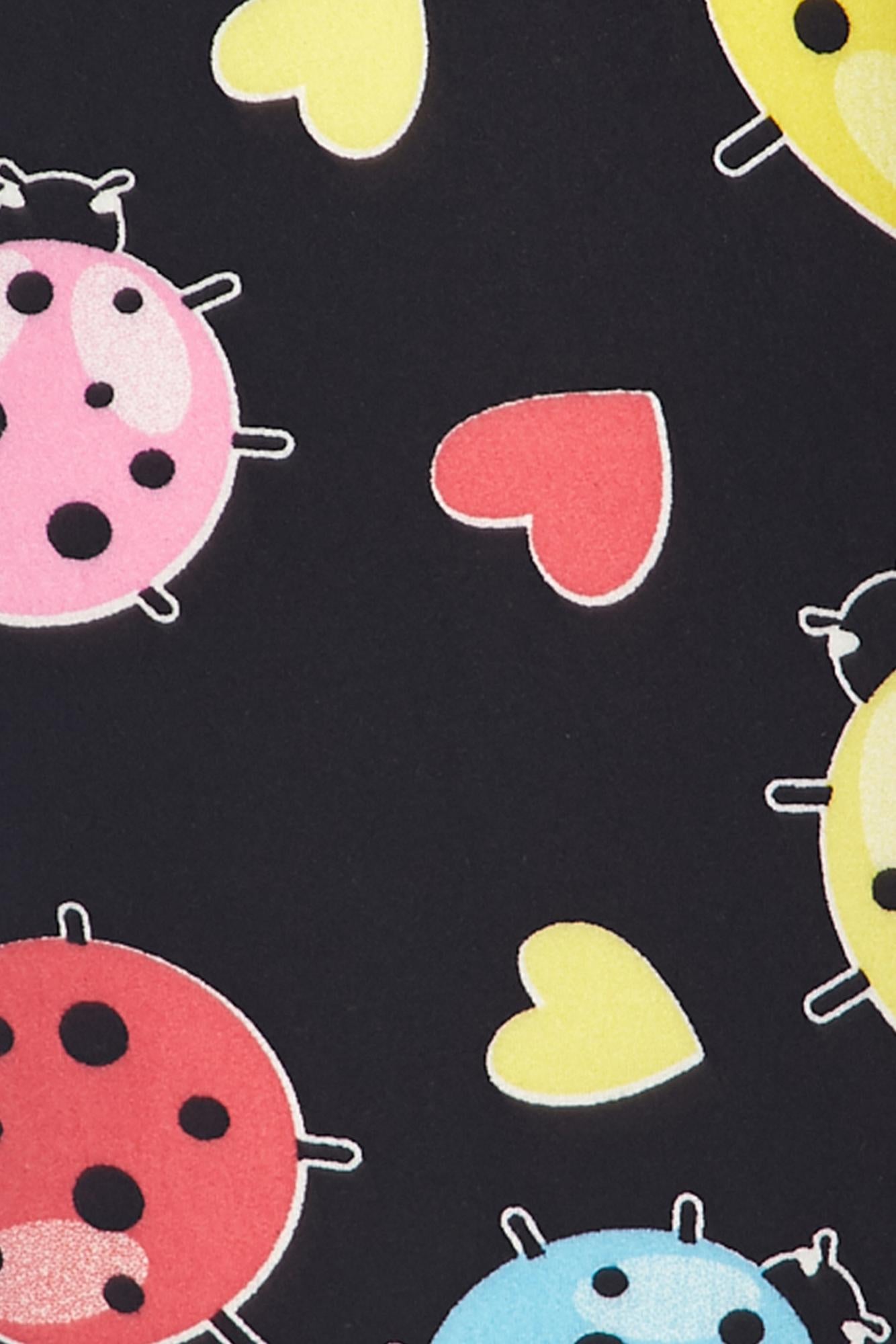 Wholesale Buttery Soft Ladybugs and Hearts Kids Leggings
