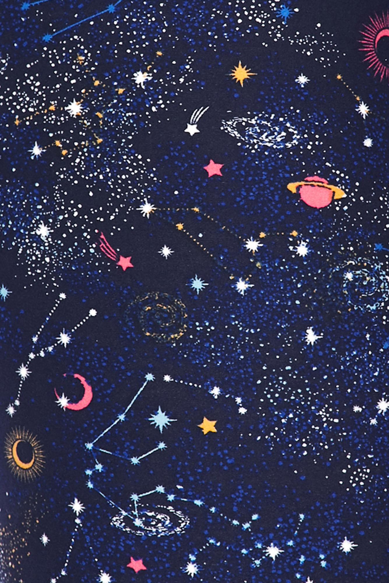 Wholesale Buttery Soft Space Constellation Kids Leggings