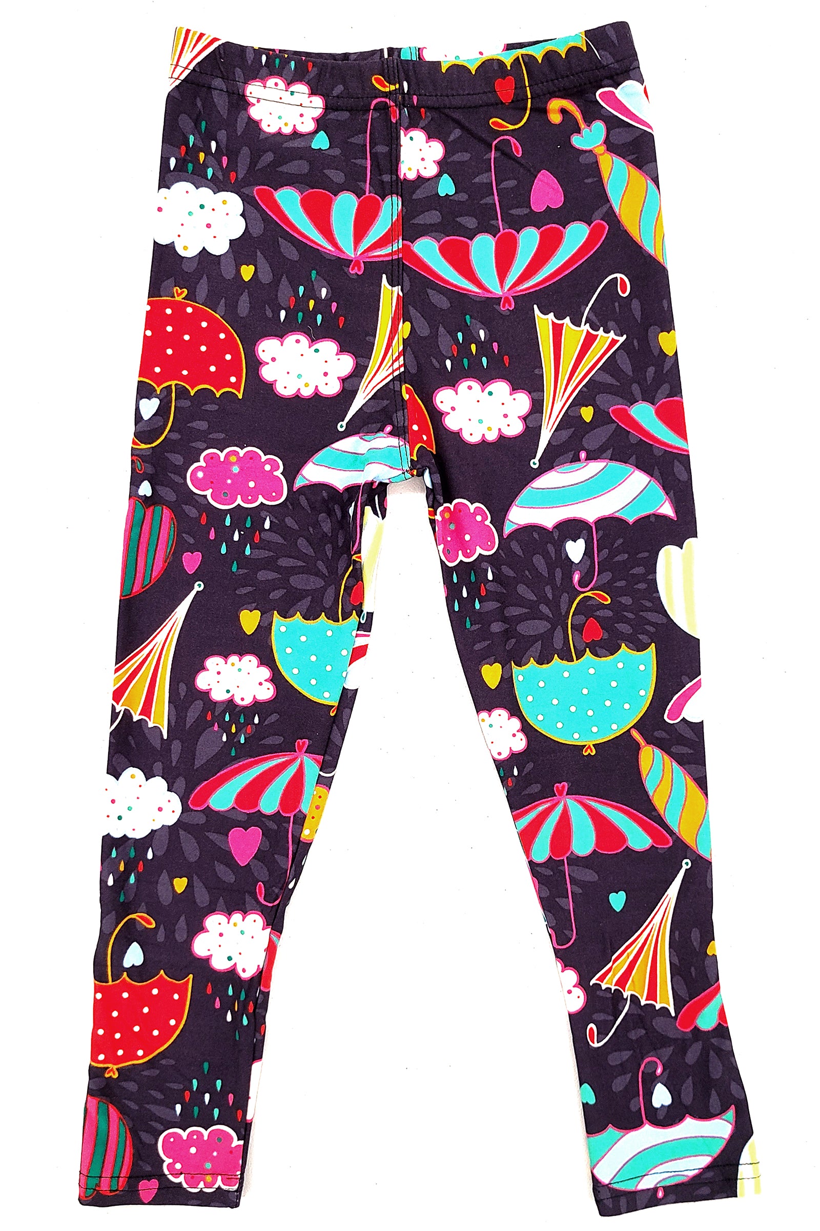 Wholesale Buttery Soft Colorful Umbrella Kids Leggings