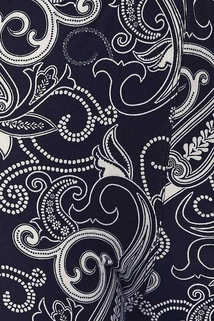 Wholesale Buttery Soft Navy Paisley Kids Leggings