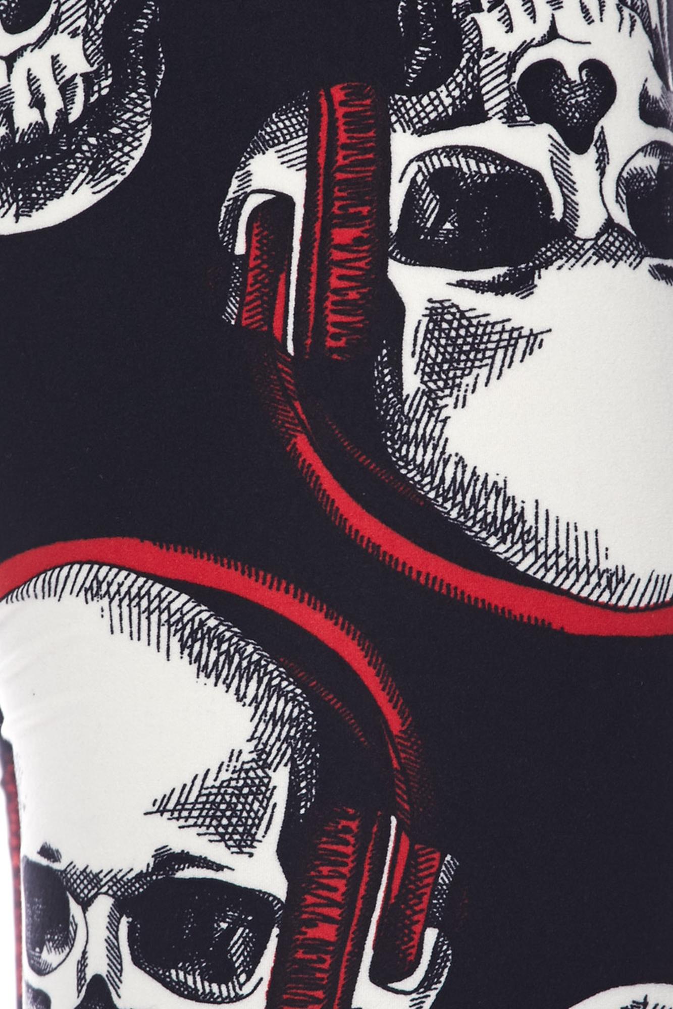 Buttery Soft Headphone Skull Kids Leggings