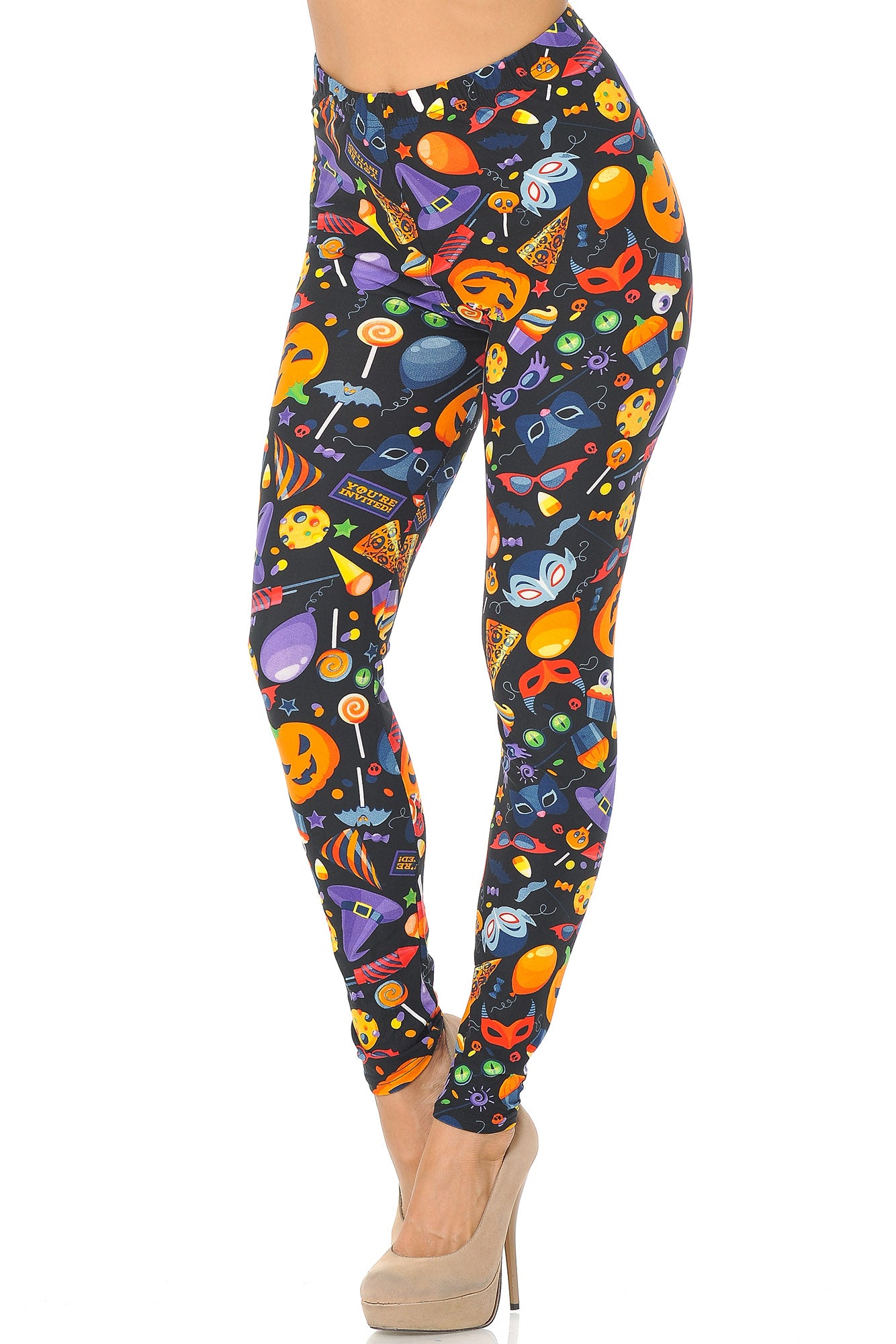 Wholesale Buttery Soft Halloween Medley Kids Leggings