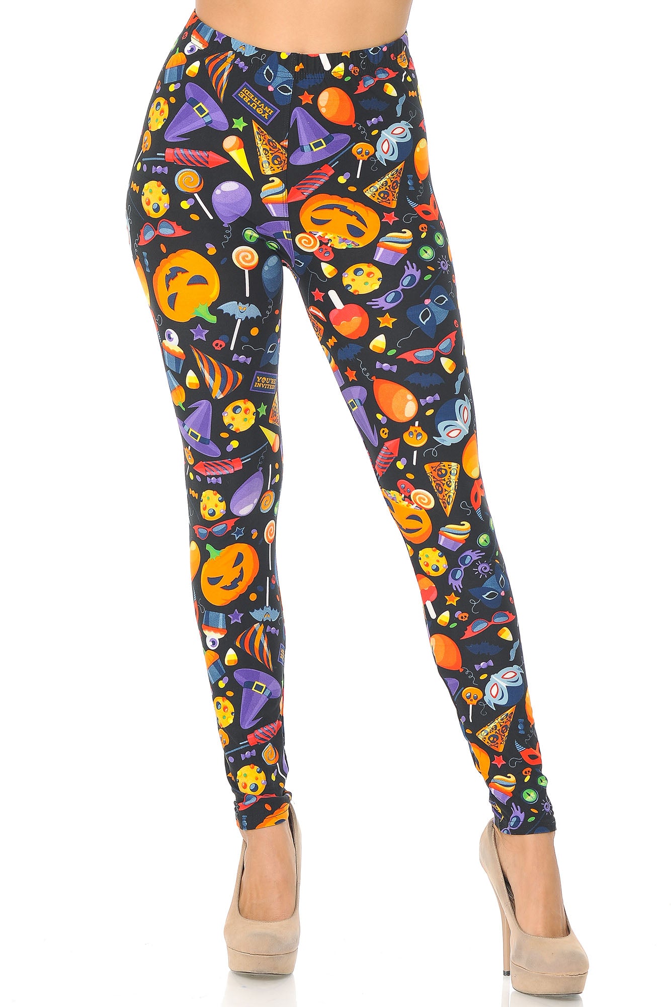 Wholesale Buttery Soft Halloween Medley Kids Leggings