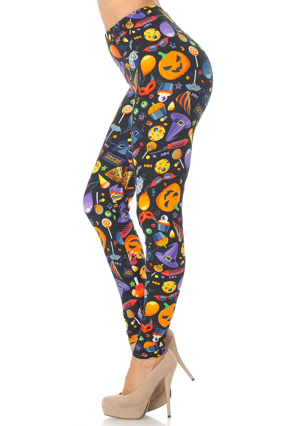 Wholesale Buttery Soft Halloween Medley Kids Leggings