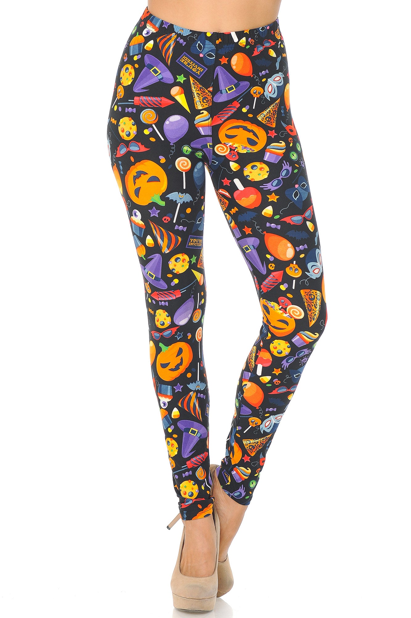 Wholesale Buttery Soft Halloween Medley Kids Leggings