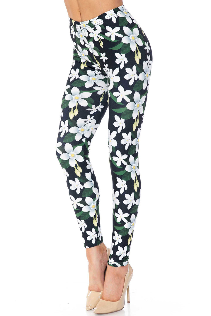 Wholesale Creamy Soft Daisy Bloom Kids Leggings - USA Fashion