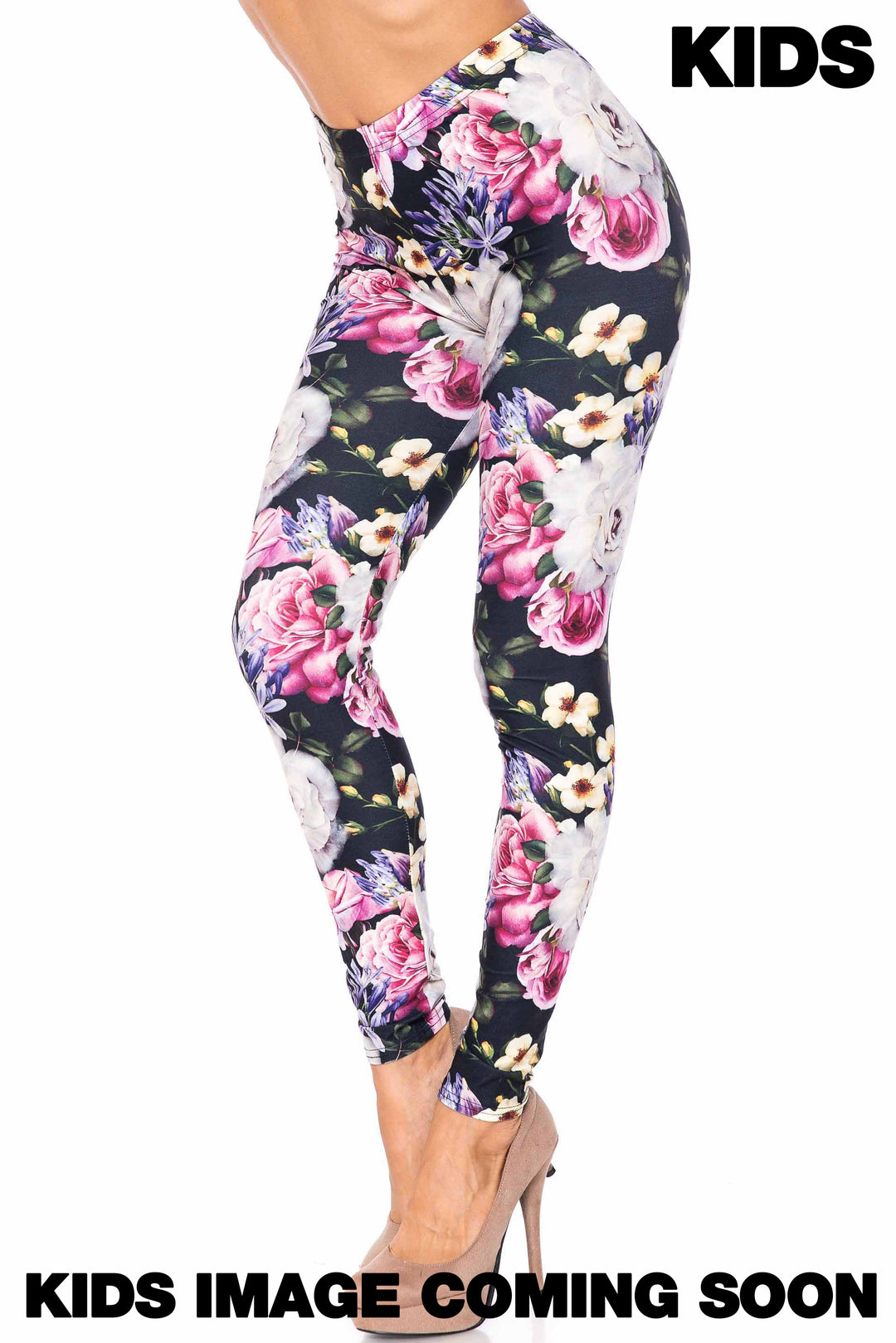 Wholesale Creamy Soft Floral Garden Bouquet Kids Leggings - USA Fashion