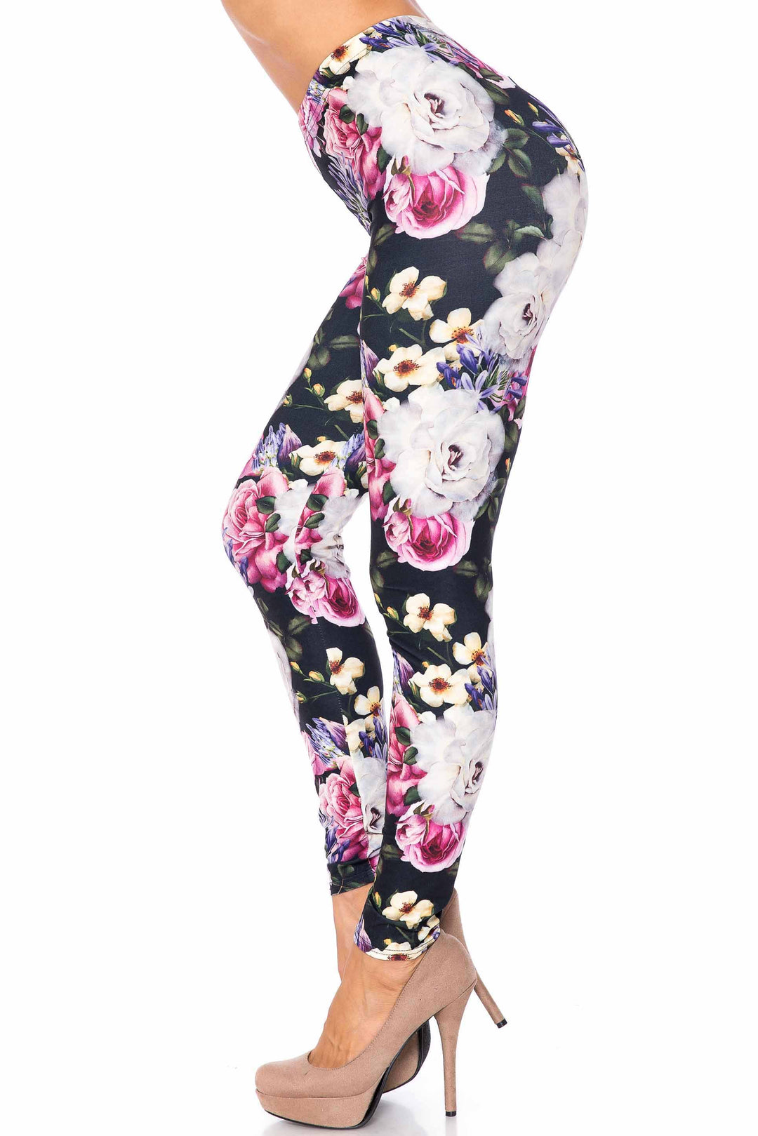Wholesale Creamy Soft Floral Garden Bouquet Kids Leggings - USA Fashion