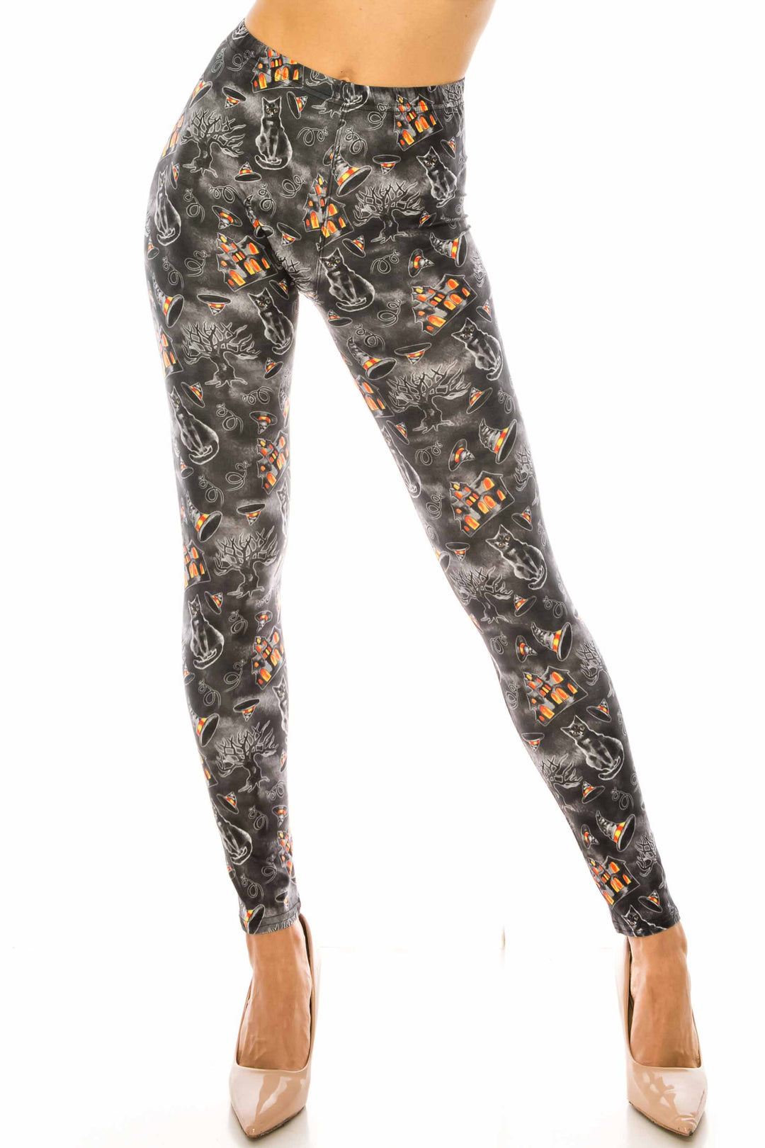 Wholesale Creamy Soft Haunted Halloween Kids Leggings - USA Fashion