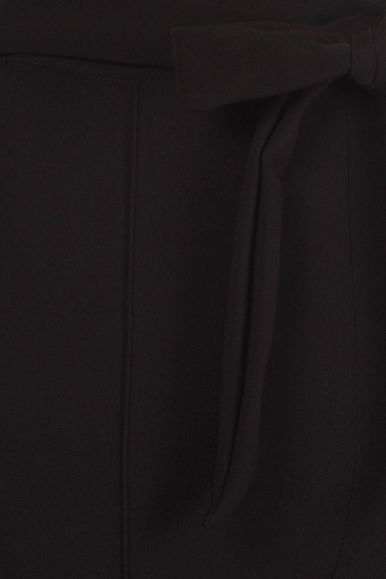 Wholesale Black Scuba High Waisted Treggings with Tie Front