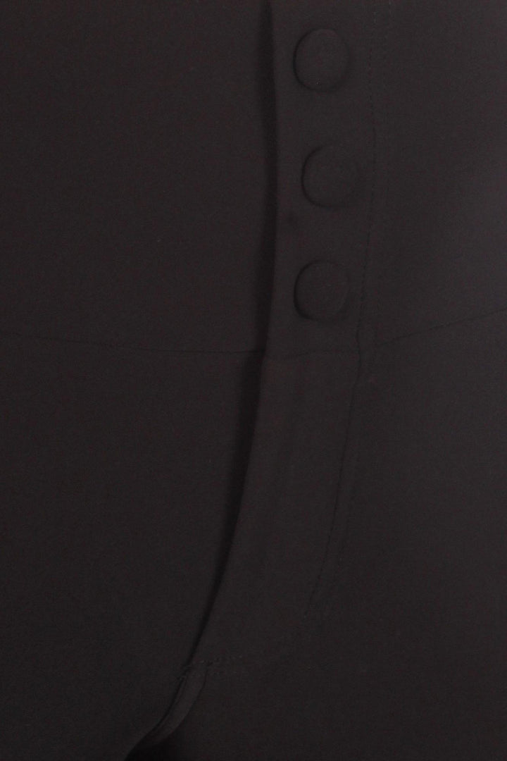 Wholesale Black Button Front High Waisted Body Sculpting Treggings