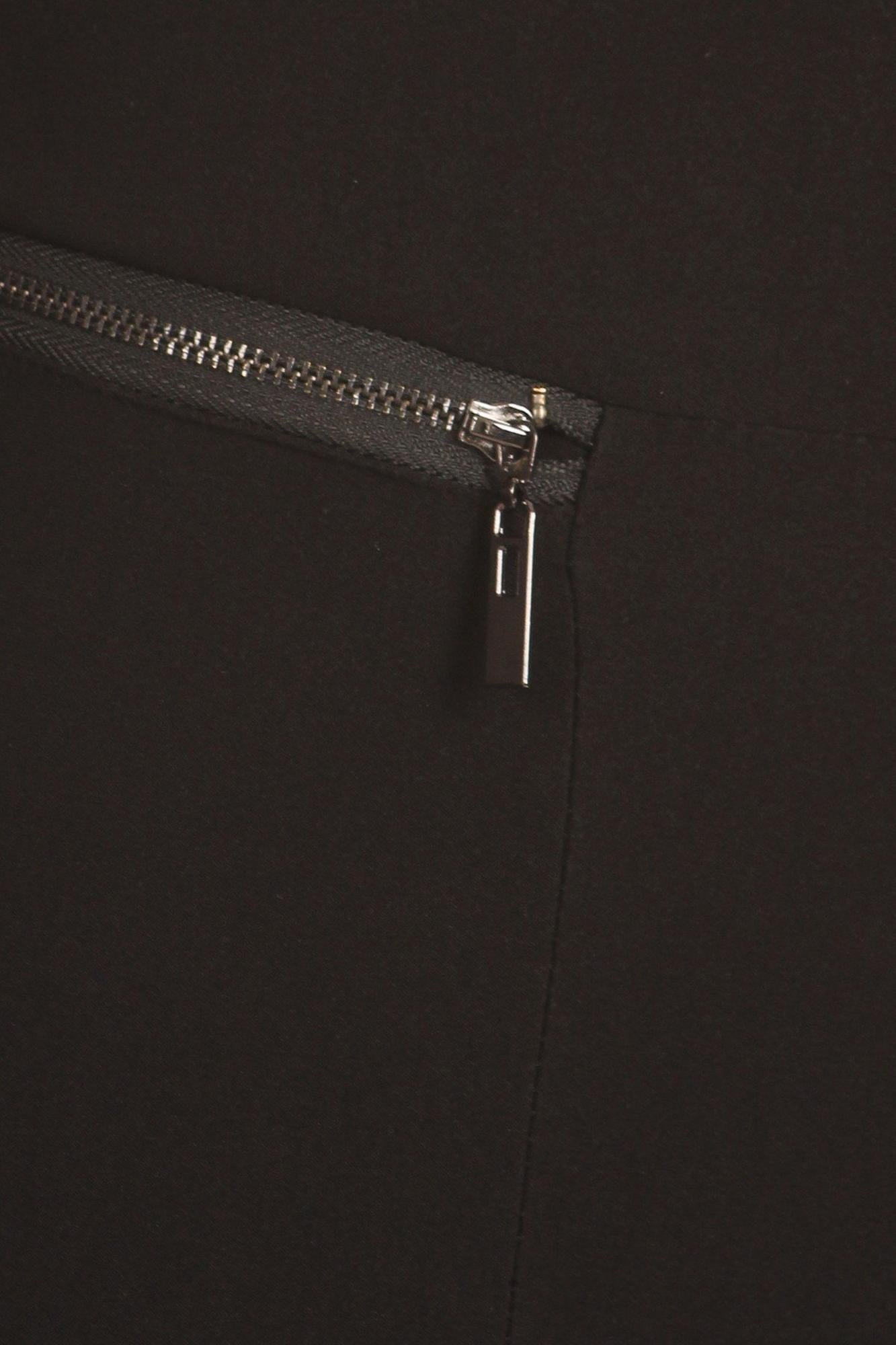 Wholesale Black High Waisted Body Sculpting Treggings with Zipper Accents