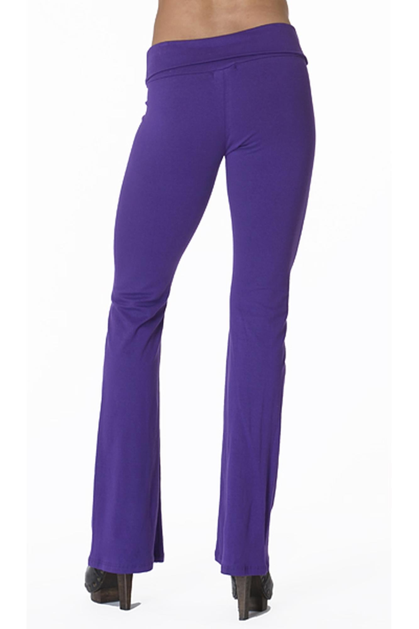 Wholesale USA Solid Cotton Plus Size Flare Yoga Leggings