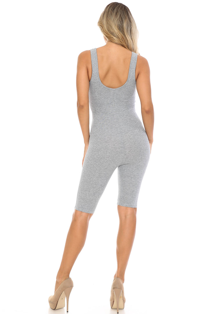 Wholesale USA Basic Cotton Thigh High Plus Size Jumpsuit