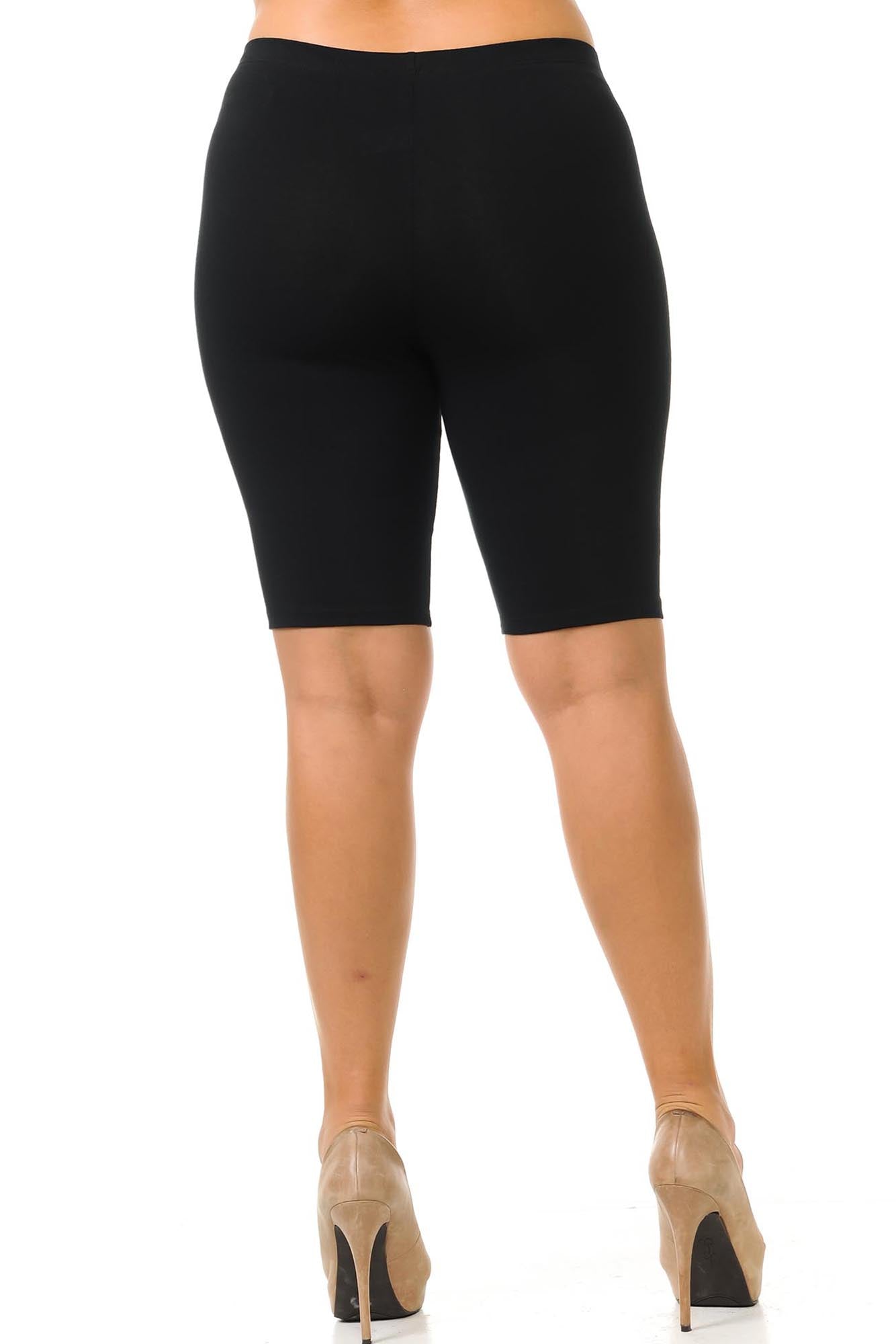 Wholesale USA Basic Cotton Plus Size Thigh Shorts - Bermuda Shorts