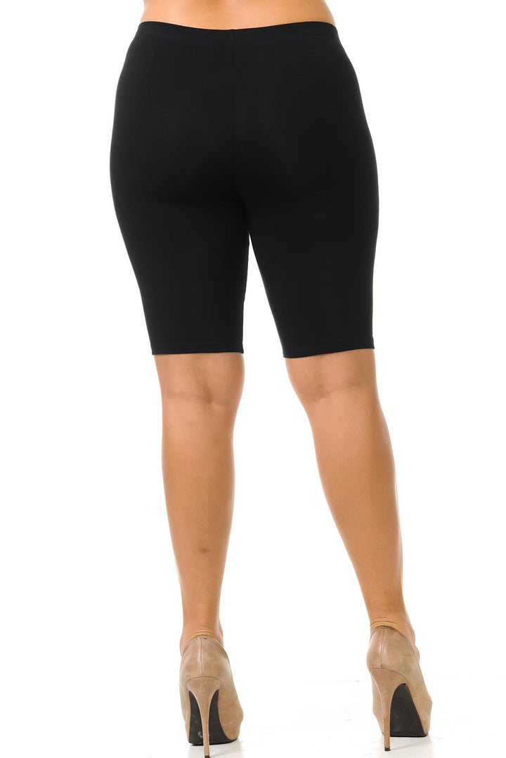 Wholesale USA Basic Cotton Plus Size Thigh Shorts - Bermuda Shorts
