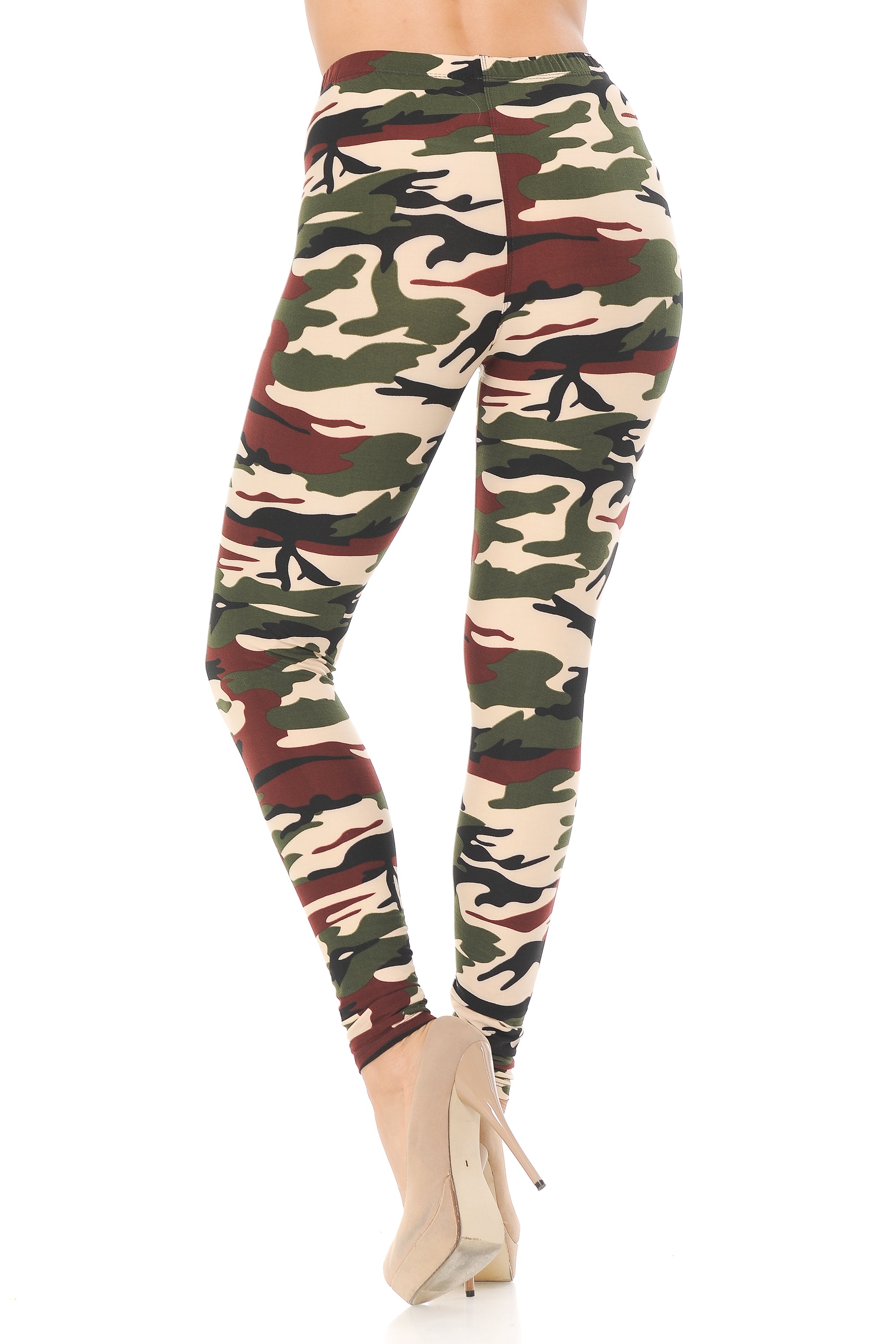 Wholesale Buttery Smooth Cozy Camouflage Plus Size Leggings